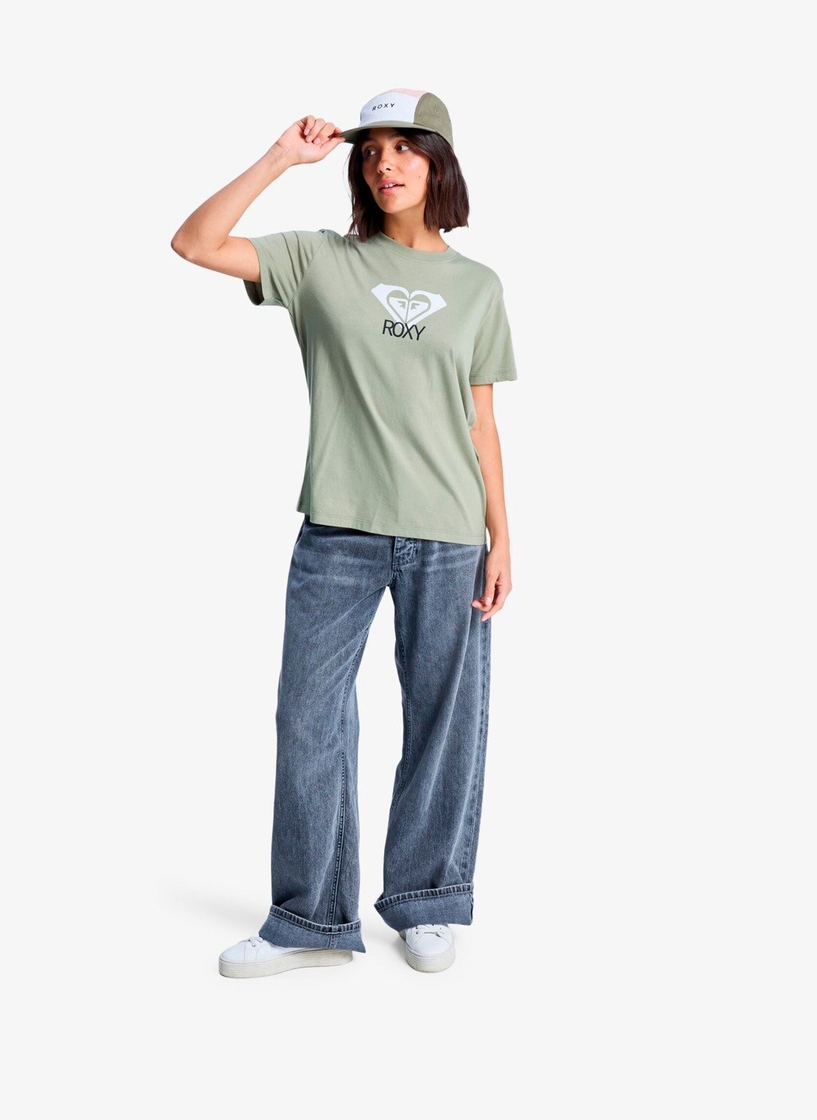 Tee-shirts manches courtes Ocean Road Art femme vert Roxy Tee-shirts manches courtes Ocean Road Art femme vert OIL GREEN