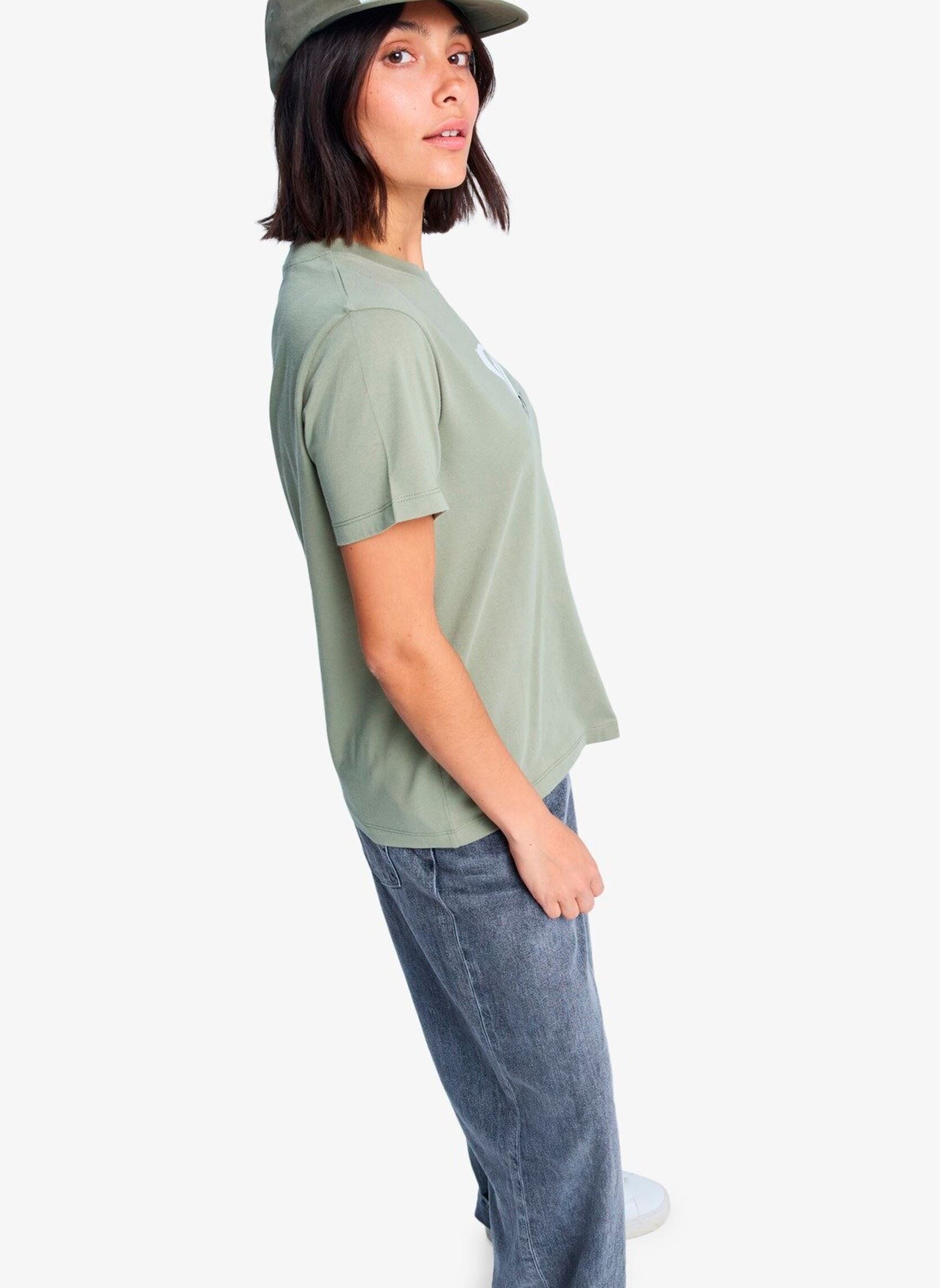 Tee-shirts manches courtes Ocean Road Art femme vert Roxy Tee-shirts manches courtes Ocean Road Art femme vert OIL GREEN