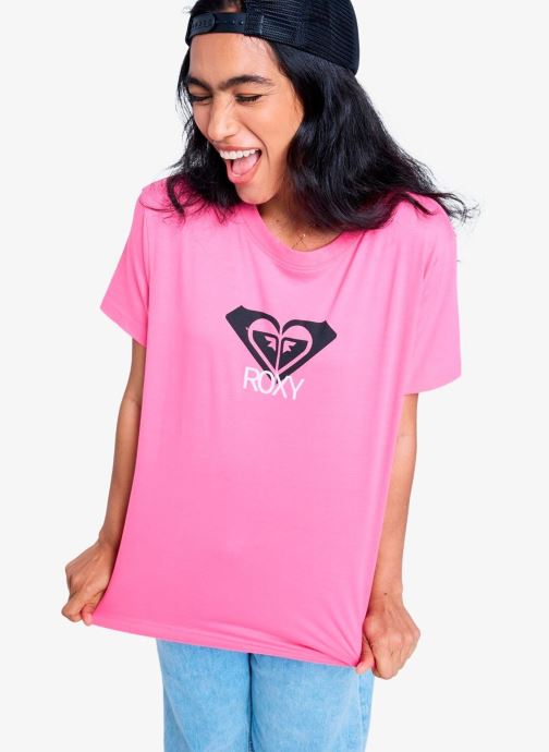 Roxy Tee-shirts manches courtes Ocean Road Art femme rose