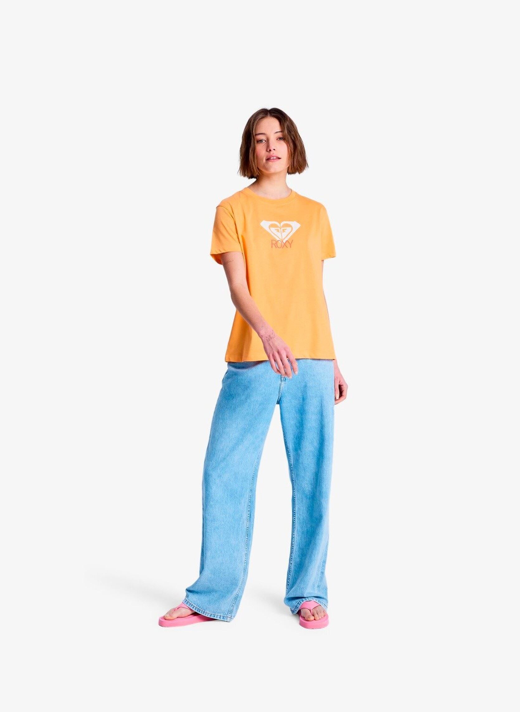Kurzarm-T-Shirts Ocean Road Art damen orange Roxy Kurzarm-T-Shirts Ocean Road Art damen orange PAPAYA