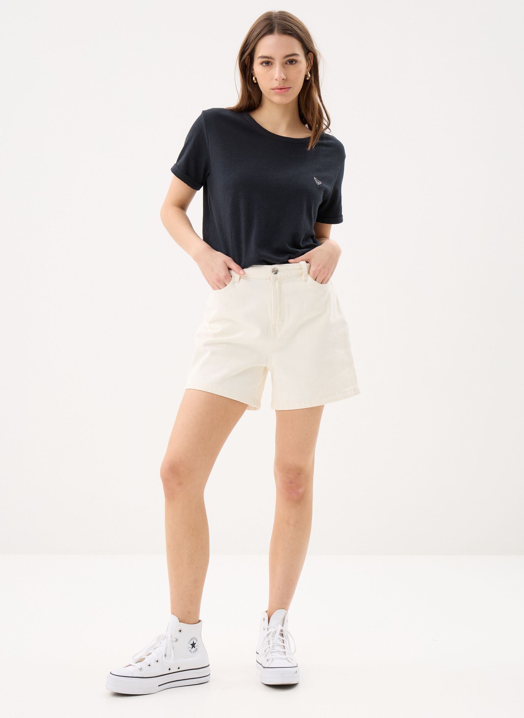 Kurzarm-T-Shirts Oceanwave Regular Emby damen schwarz Roxy Kurzarm-T-Shirts Oceanwave Regular Emby damen schwarz ANTHRACITE