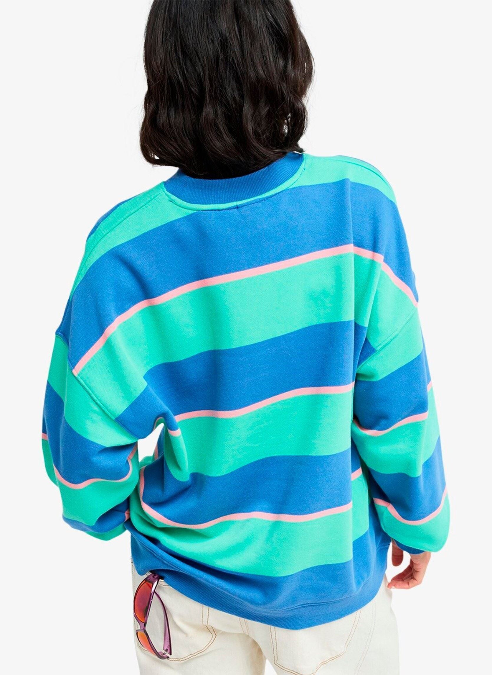 Sweater Strictly Stripes Oversized dames blauw Roxy Sweater Strictly Stripes Oversized dames blauw KATYDID STRIPY SOUL