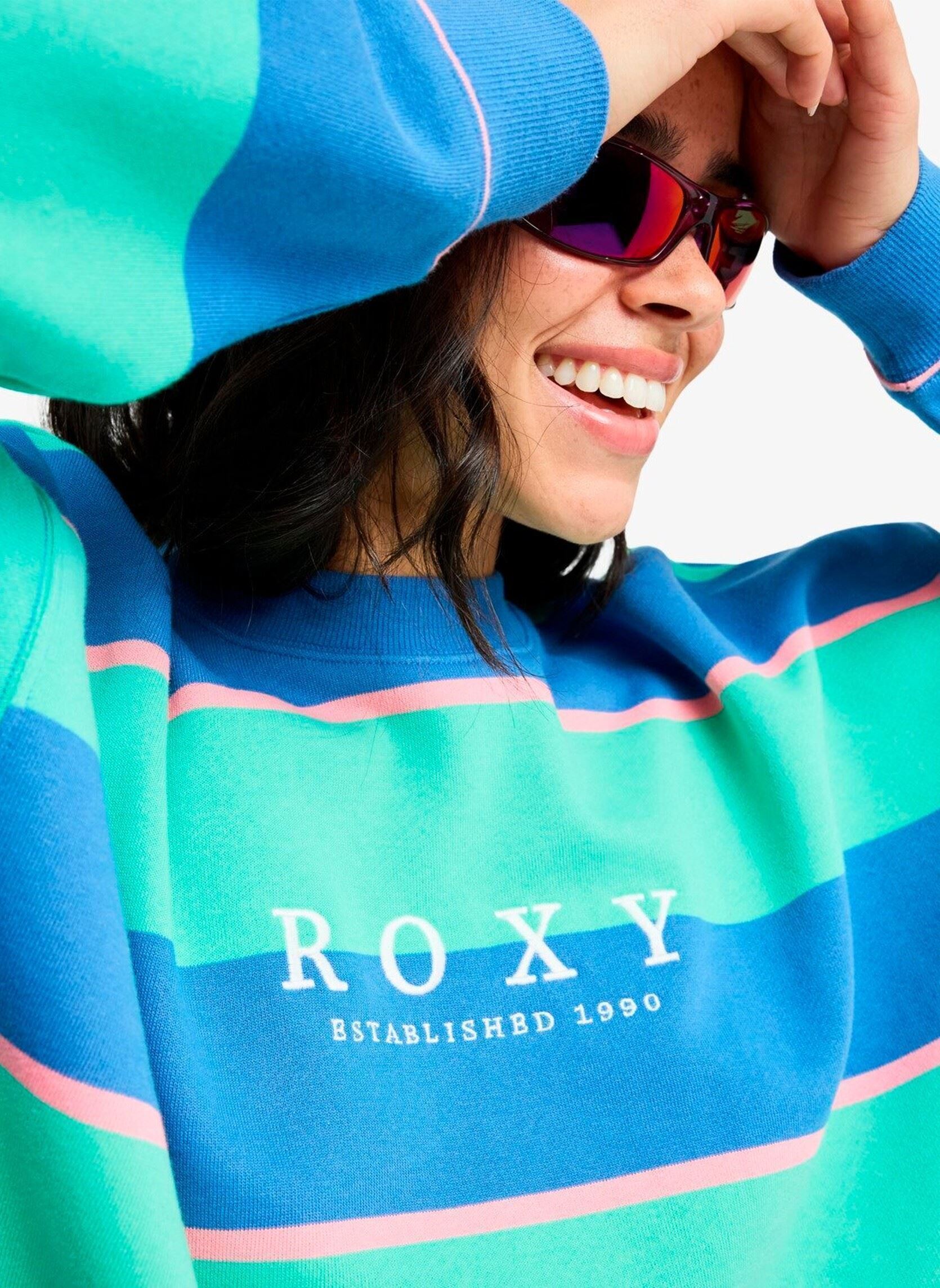 Sweater Strictly Stripes Oversized dames blauw Roxy Sweater Strictly Stripes Oversized dames blauw KATYDID STRIPY SOUL