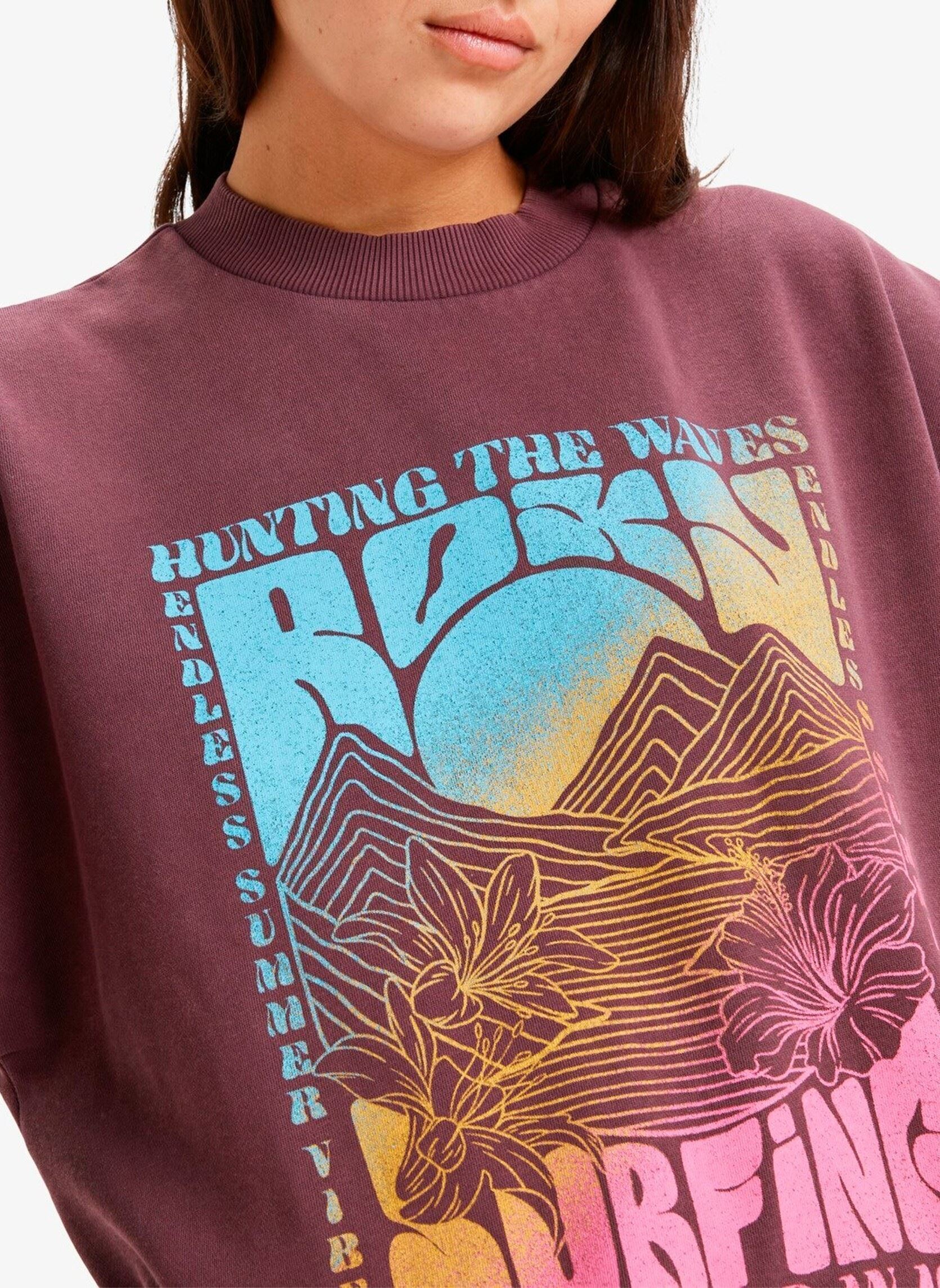 Sudaderas Lineup Oversized Crew mujer violeta Roxy | Sarenza España