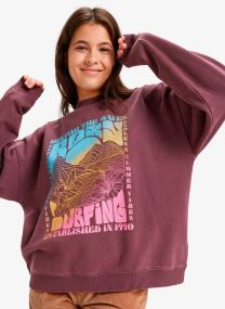Sweater Lineup Oversized Crew dames bruin
