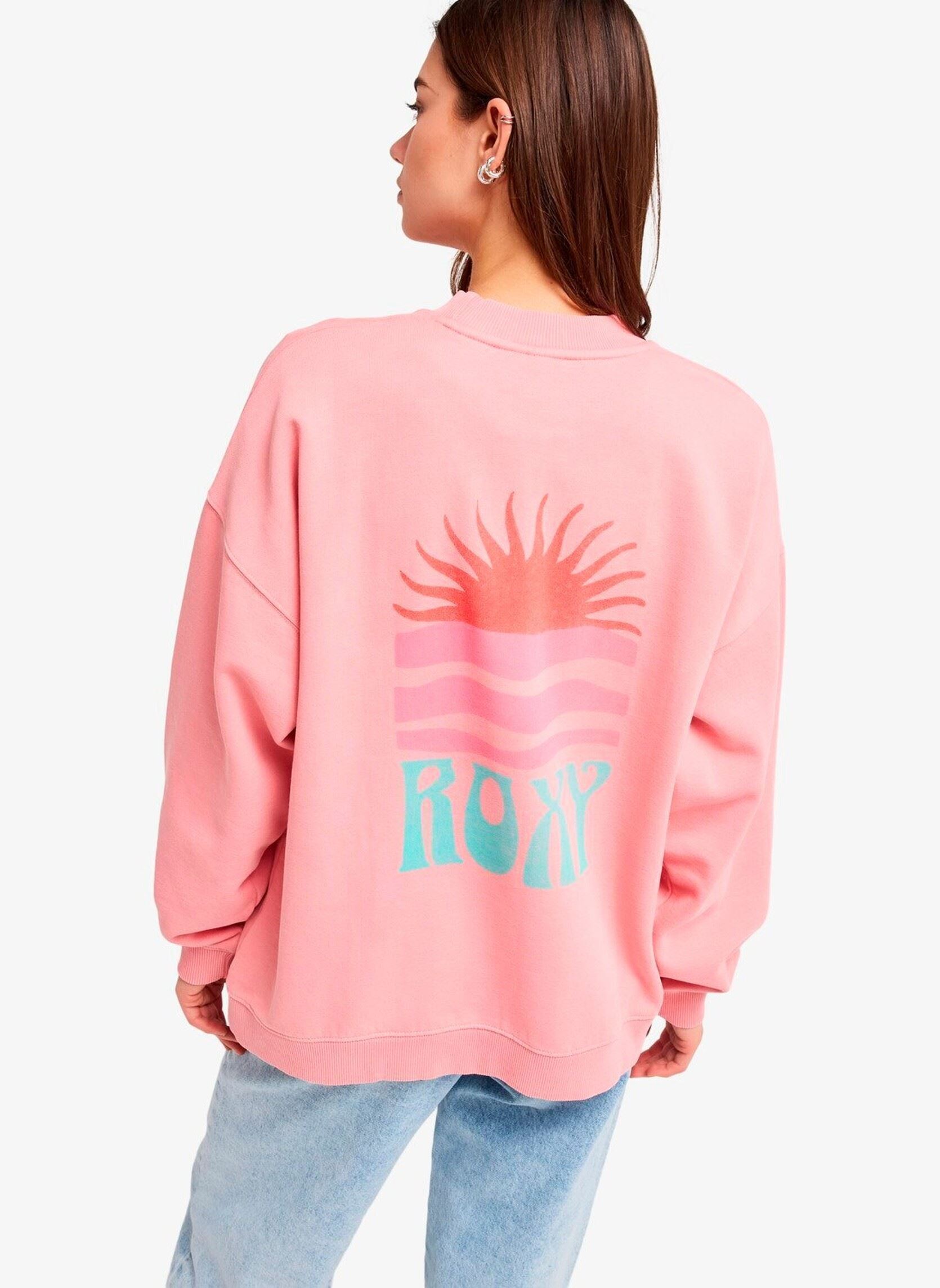 Sweater Lineup Oversized Crew dames roze Roxy Sweater Lineup Oversized Crew dames roze PLUMERIA