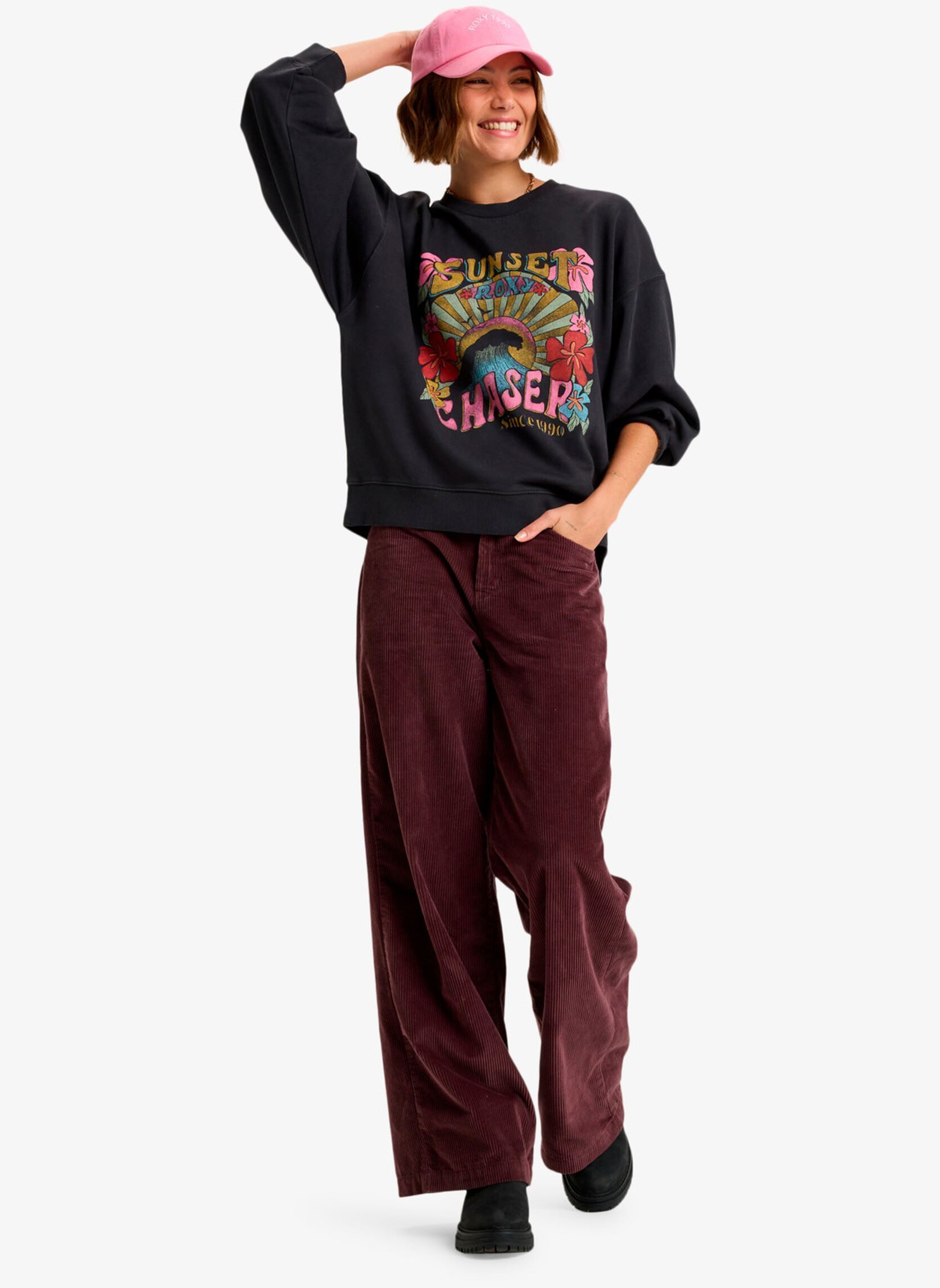 Sweater Lineup dames zwart Roxy Sweater Lineup dames zwart ANTHRACITE