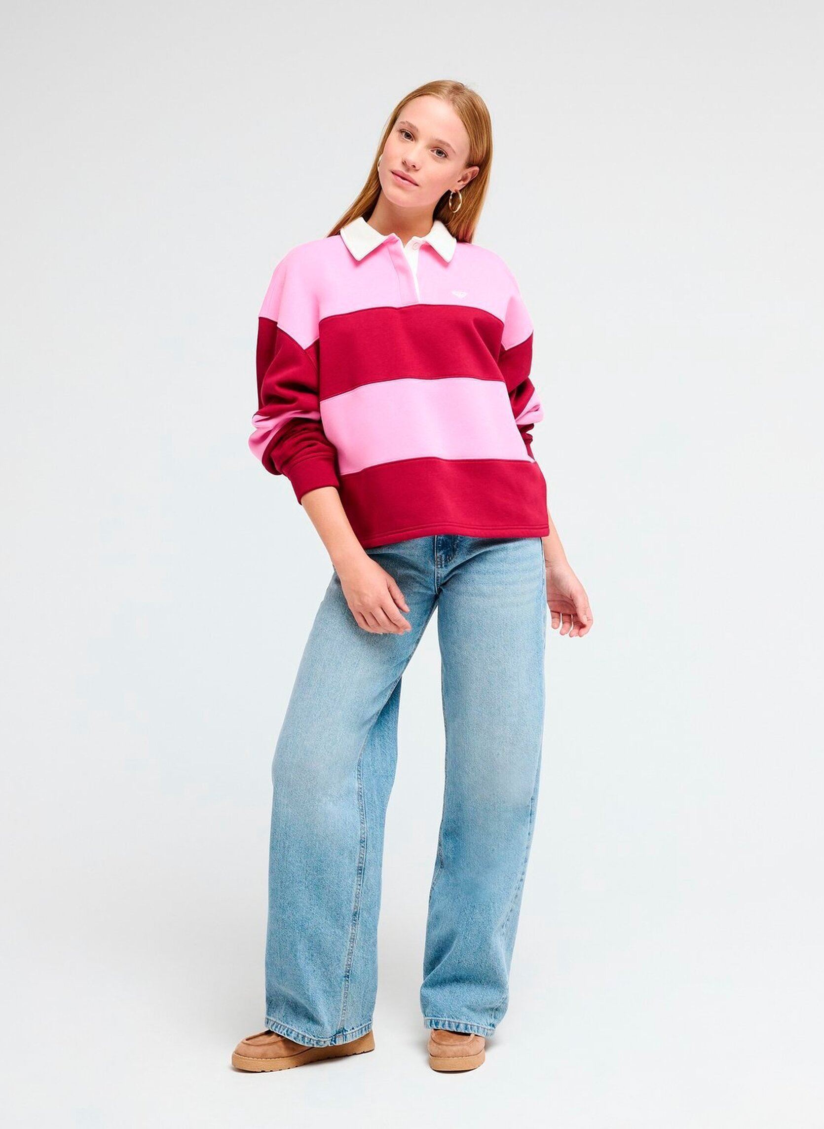Sweater Cross Your Mind dames roze Roxy Sweater Cross Your Mind dames roze FUCHSIA PINK