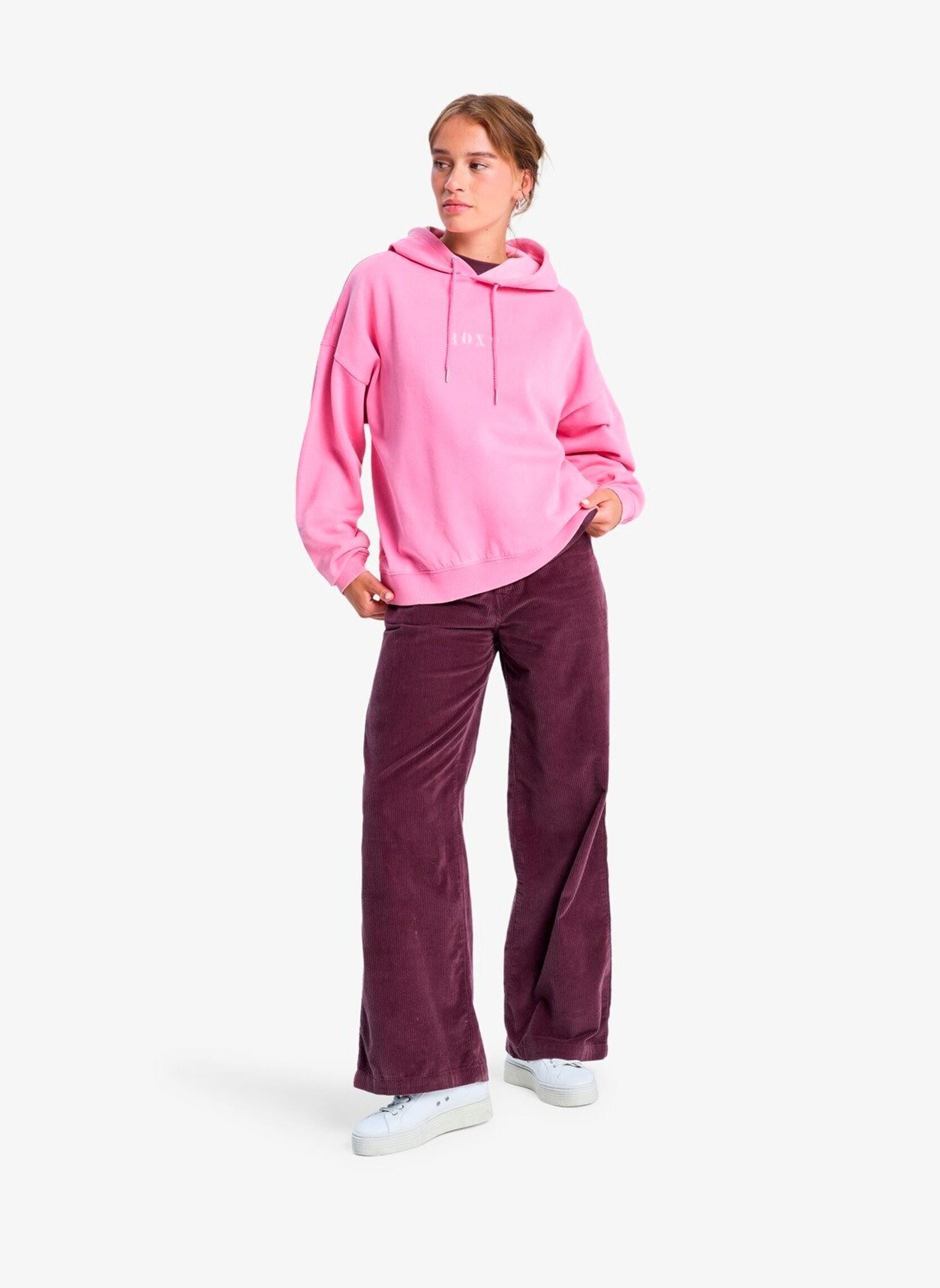 Sweats à capuche Lineup Oversized Hoodie femme rose Roxy Sweats à capuche Lineup Oversized Hoodie femme rose PINK COSMOS