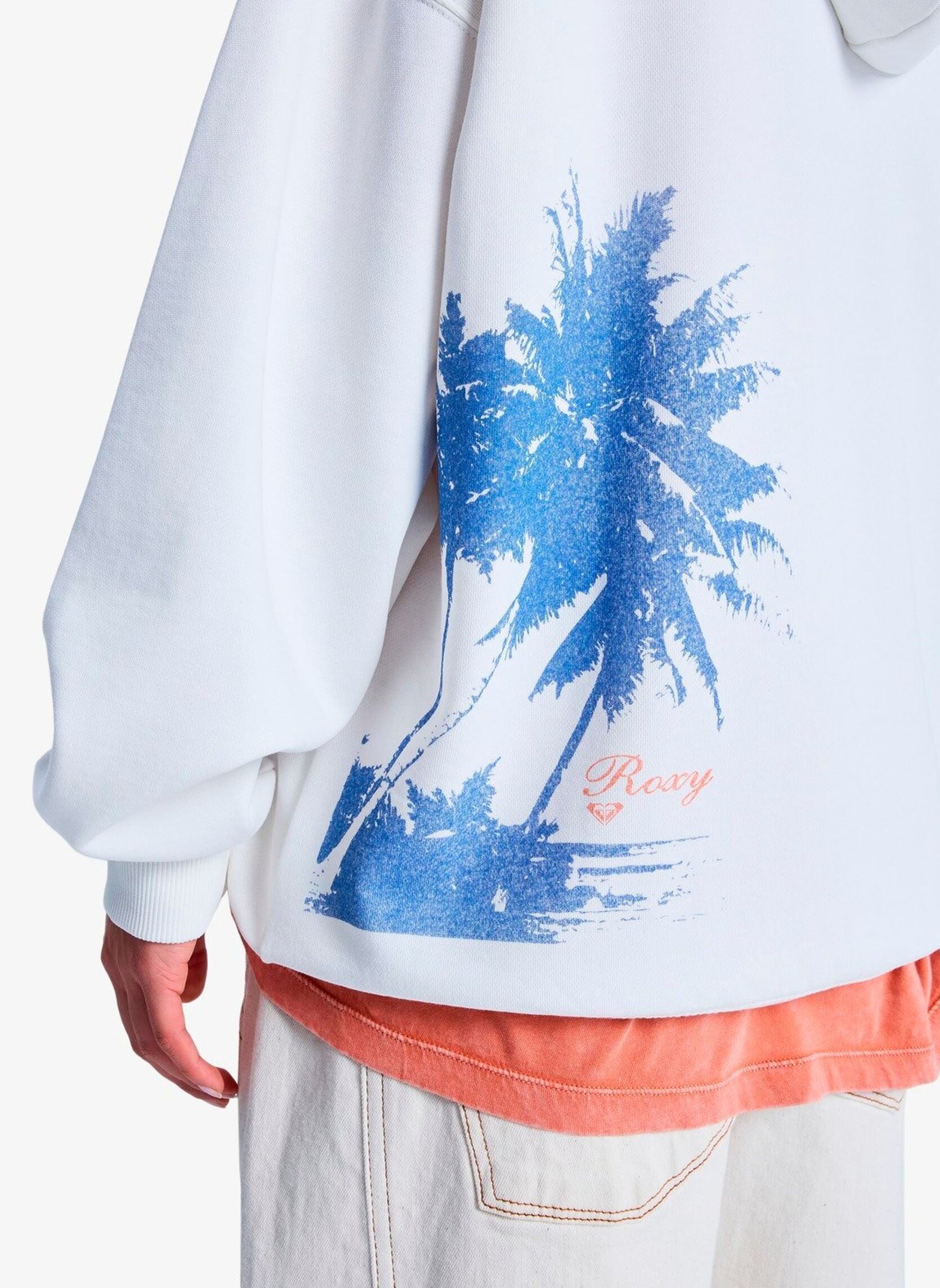 Sweats à capuche Lineup Oversized Hoodie femme blanc Roxy Sweats à capuche Lineup Oversized Hoodie femme blanc COCONUT MILK