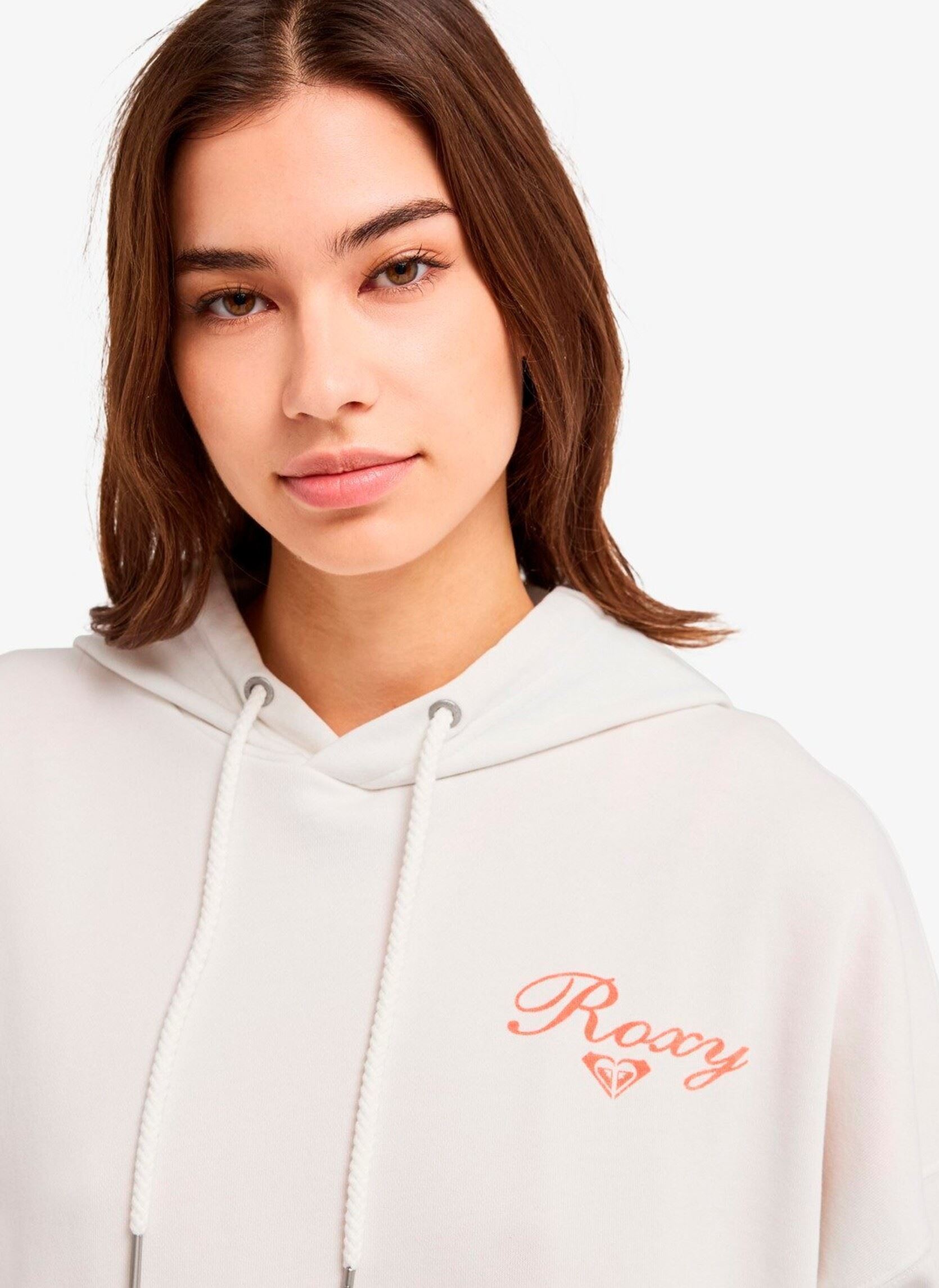 Sweats à capuche Lineup Oversized Hoodie femme blanc Roxy Sweats à capuche Lineup Oversized Hoodie femme blanc COCONUT MILK