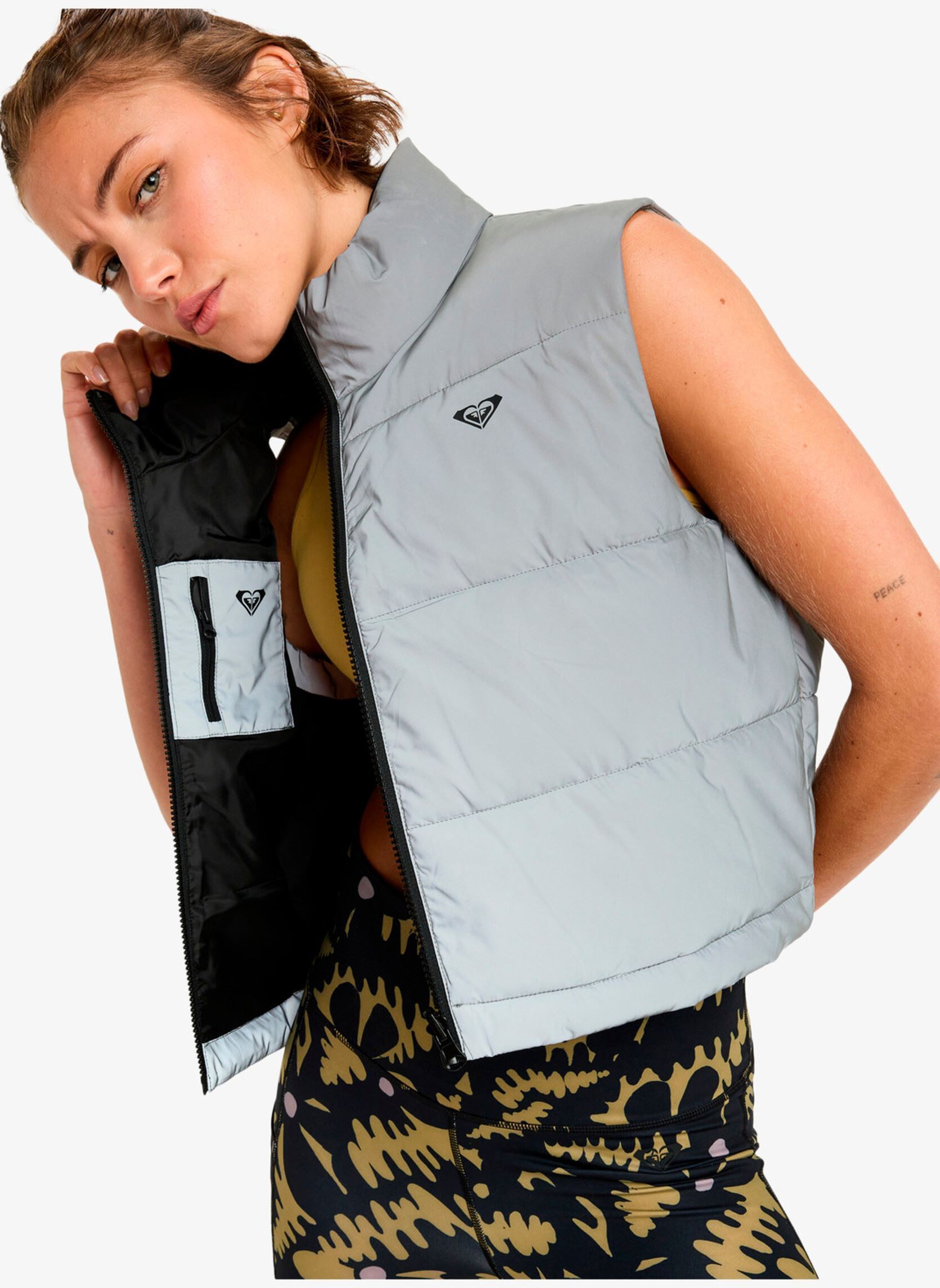 Doudounes sans manches Move Free Puffy Vest femme gris Roxy Doudounes sans manches Move Free Puffy Vest femme gris SILVER REFLECTIVE