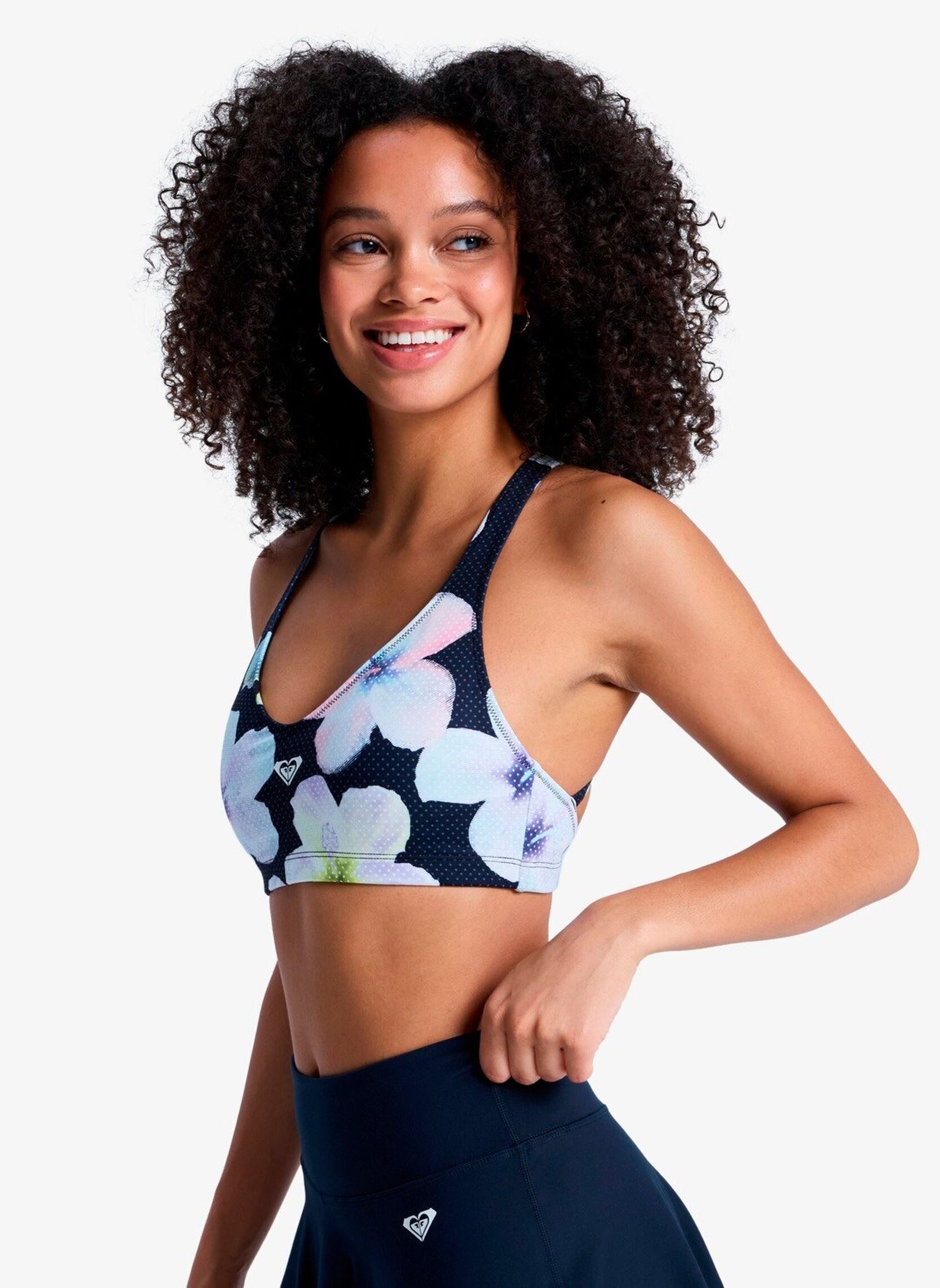 Hauts de maillot brassière Heart Into It Bra Pt femme noir Roxy Hauts de maillot brassière Heart Into It Bra Pt femme noir ANTHRACITE IM FLEUR REAL