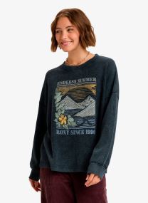 Sweatshirts Eastside Midweight femme noir Roxy Sweatshirts Eastside Midweight femme noir ANTHRACITE