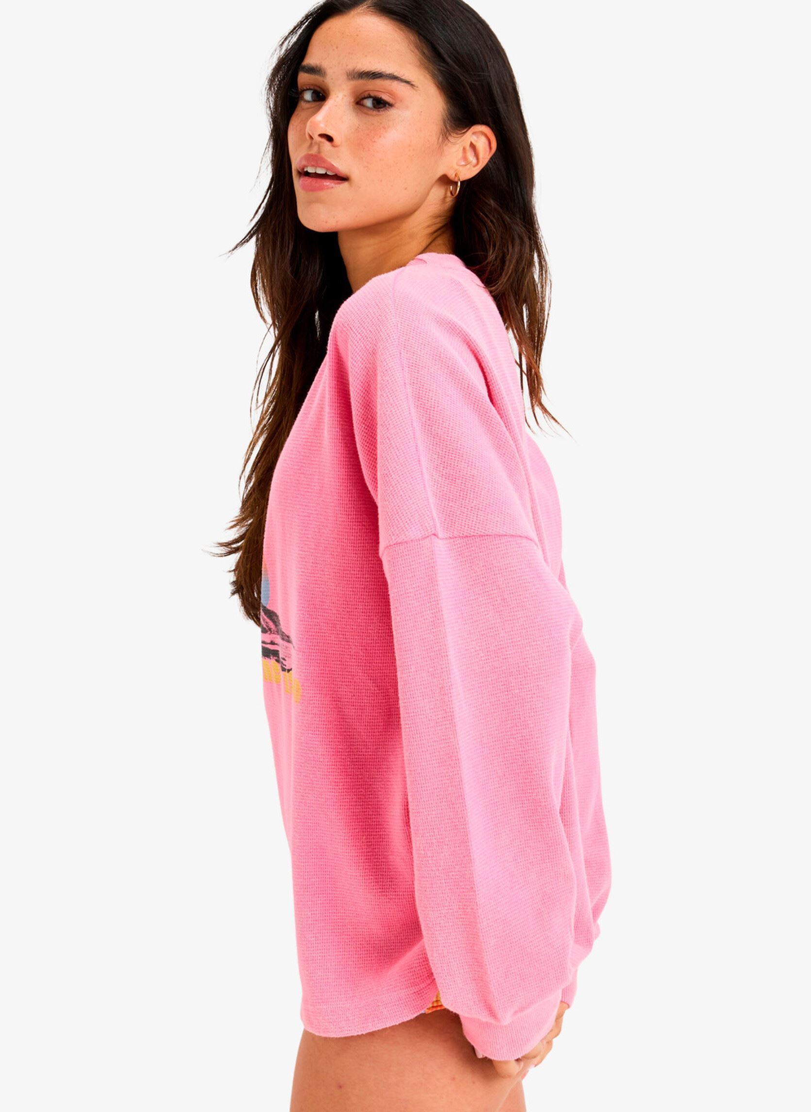 Sweater Eastside Midweight dames roze Roxy Sweater Eastside Midweight dames roze PINK COSMOS