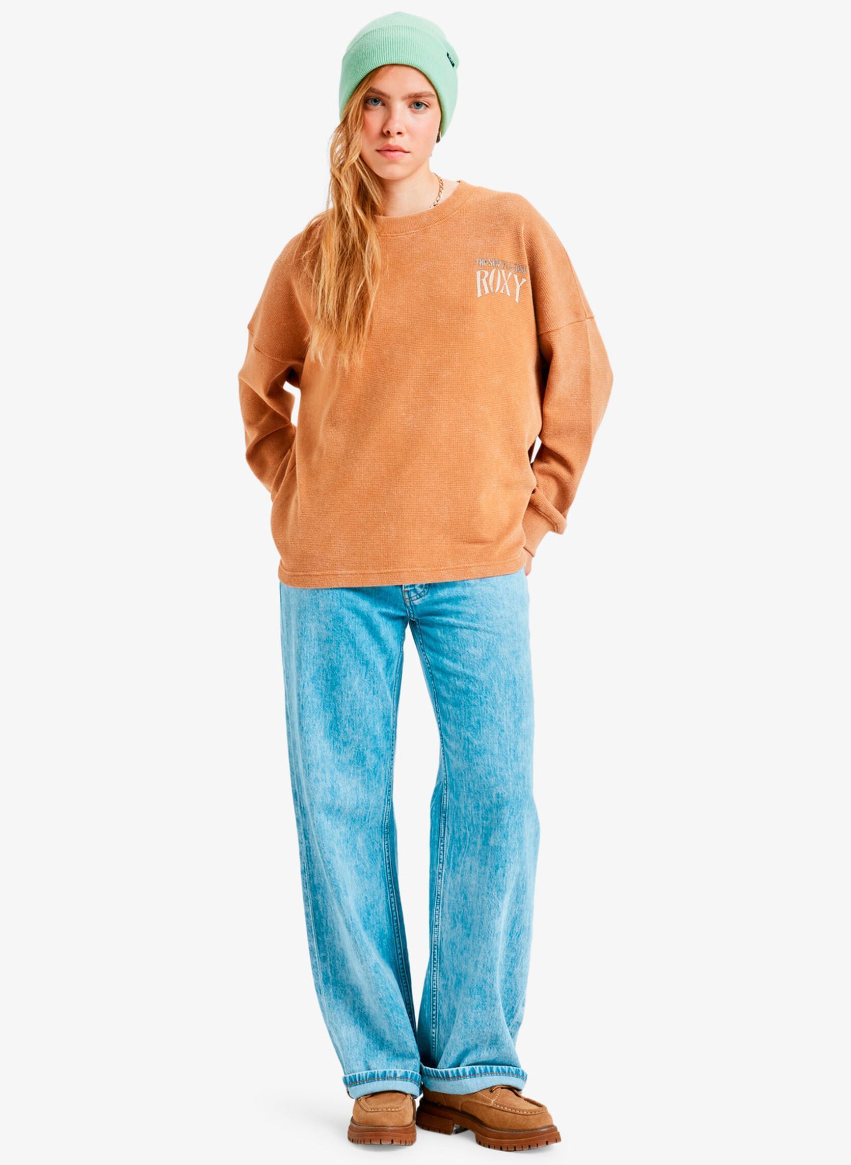Sweatshirts Eastside Midweight damen braun Roxy Sweatshirts Eastside Midweight damen braun ALMOND