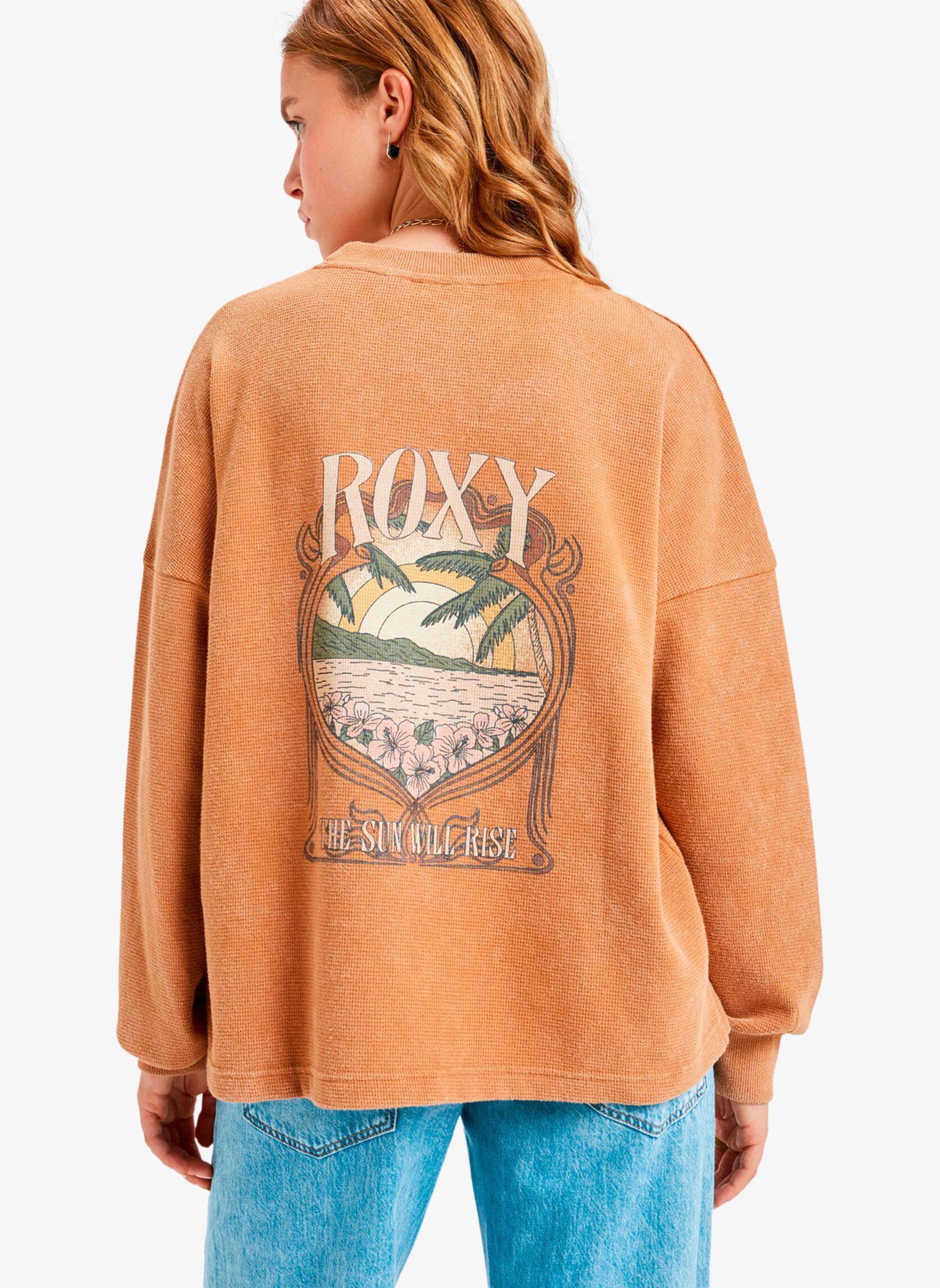 Sweatshirts Eastside Midweight damen braun Roxy Sweatshirts Eastside Midweight damen braun ALMOND