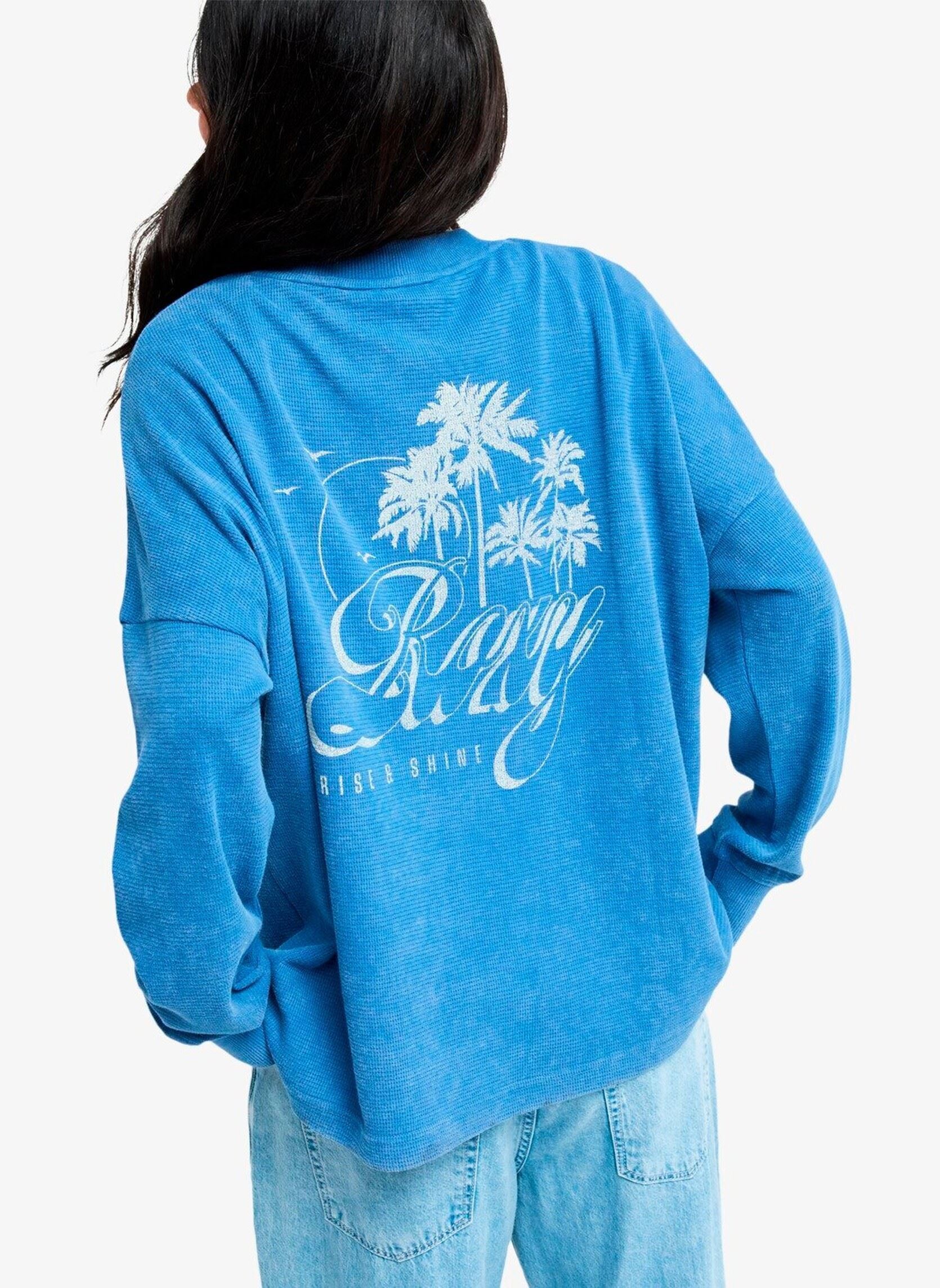 Sweater Eastside Midweight dames blauw Roxy Sweater Eastside Midweight dames blauw DUTCH BLUE