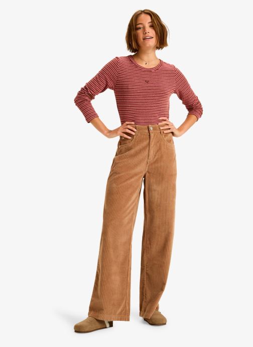 Roxy Wijde broeken Surf On Cloud Cord dames bruin