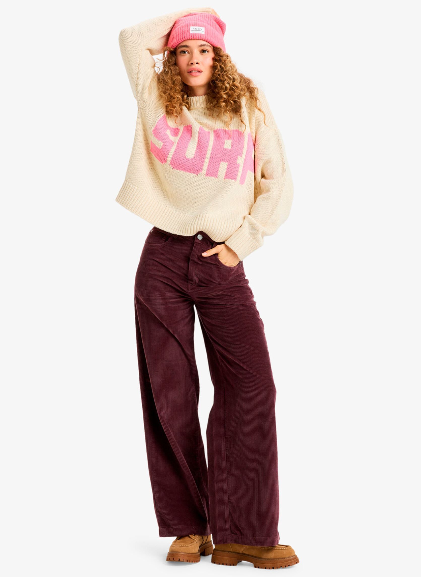 Weite Hosen Surf On Cloud Cord damen violett Roxy Weite Hosen Surf On Cloud Cord damen violett HUCKLEBERRY