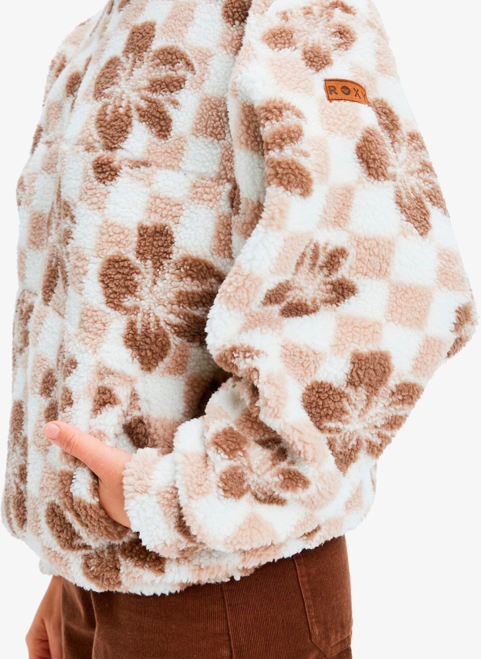 Fleece-Pullover Jive Talking Bonded damen weiß Roxy Fleece-Pullover Jive Talking Bonded damen weiß EGRET HIBI SQUARE