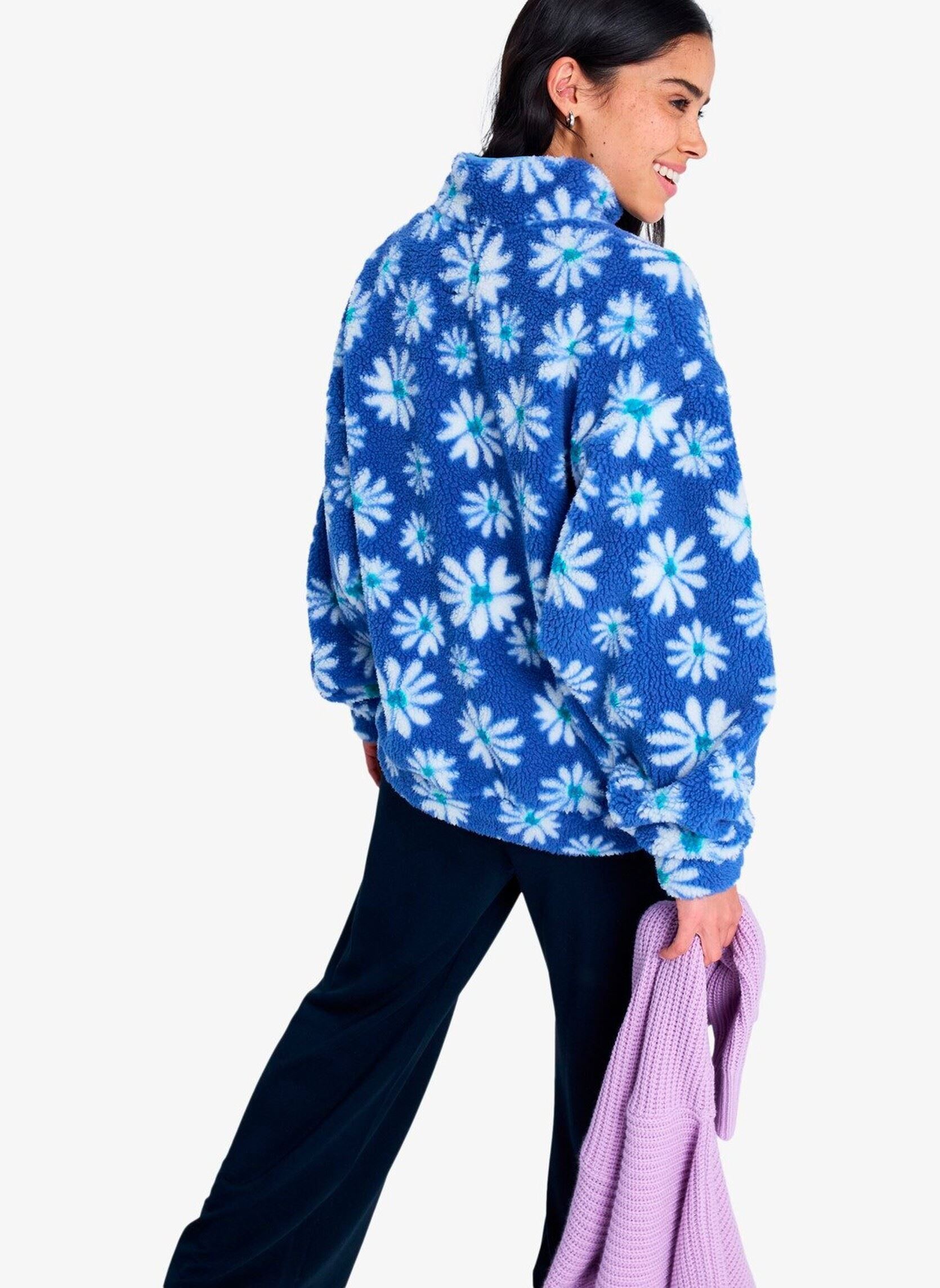 Pulls polaire Jive Talking Bonded femme bleu Roxy Pulls polaire Jive Talking Bonded femme bleu COCONUT MILK FLOWER SOUL