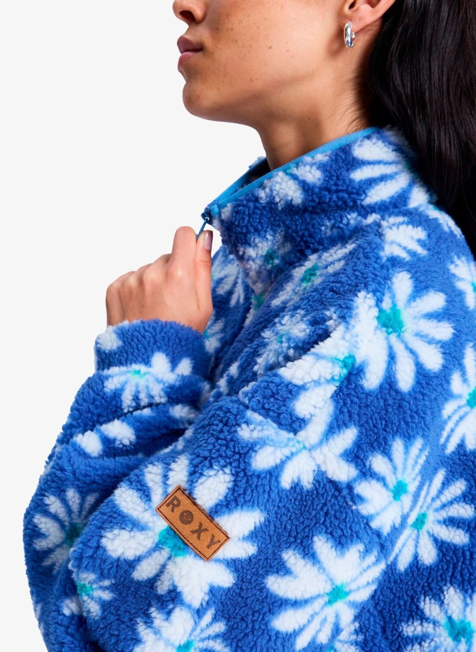 Pulls polaire Jive Talking Bonded femme bleu Roxy Pulls polaire Jive Talking Bonded femme bleu COCONUT MILK FLOWER SOUL
