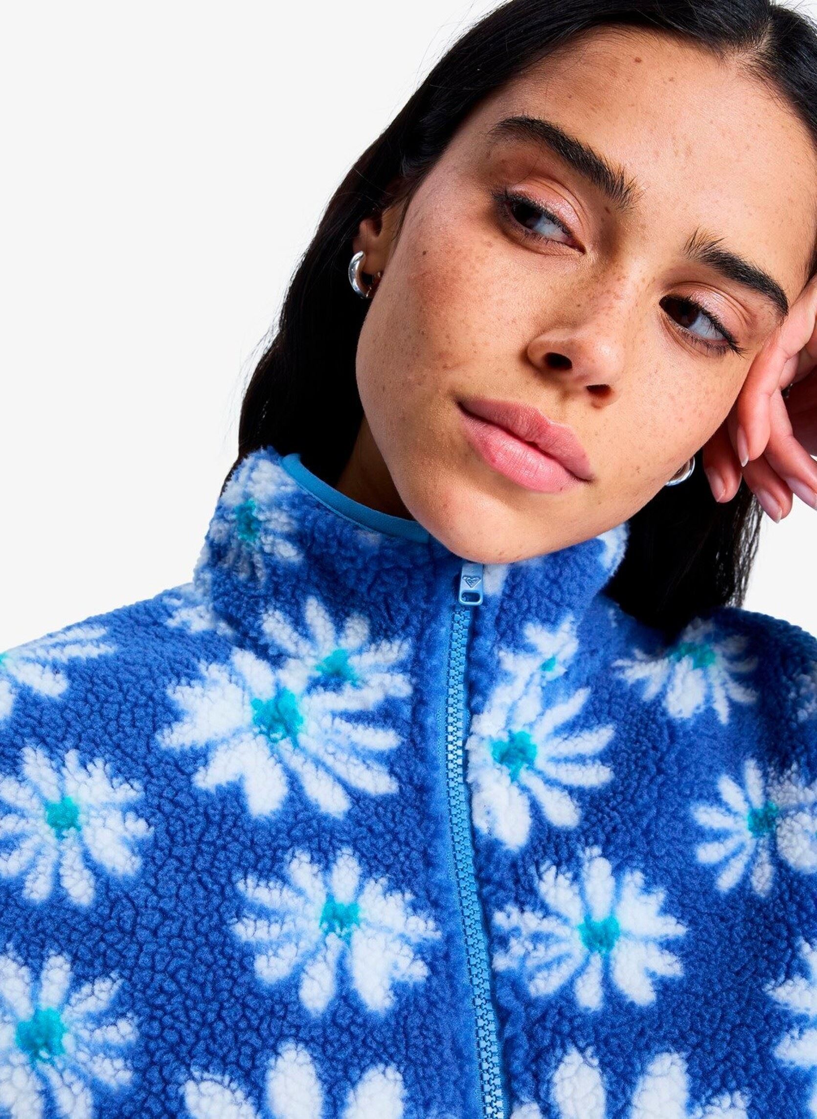 Pulls polaire Jive Talking Bonded femme bleu Roxy Pulls polaire Jive Talking Bonded femme bleu COCONUT MILK FLOWER SOUL