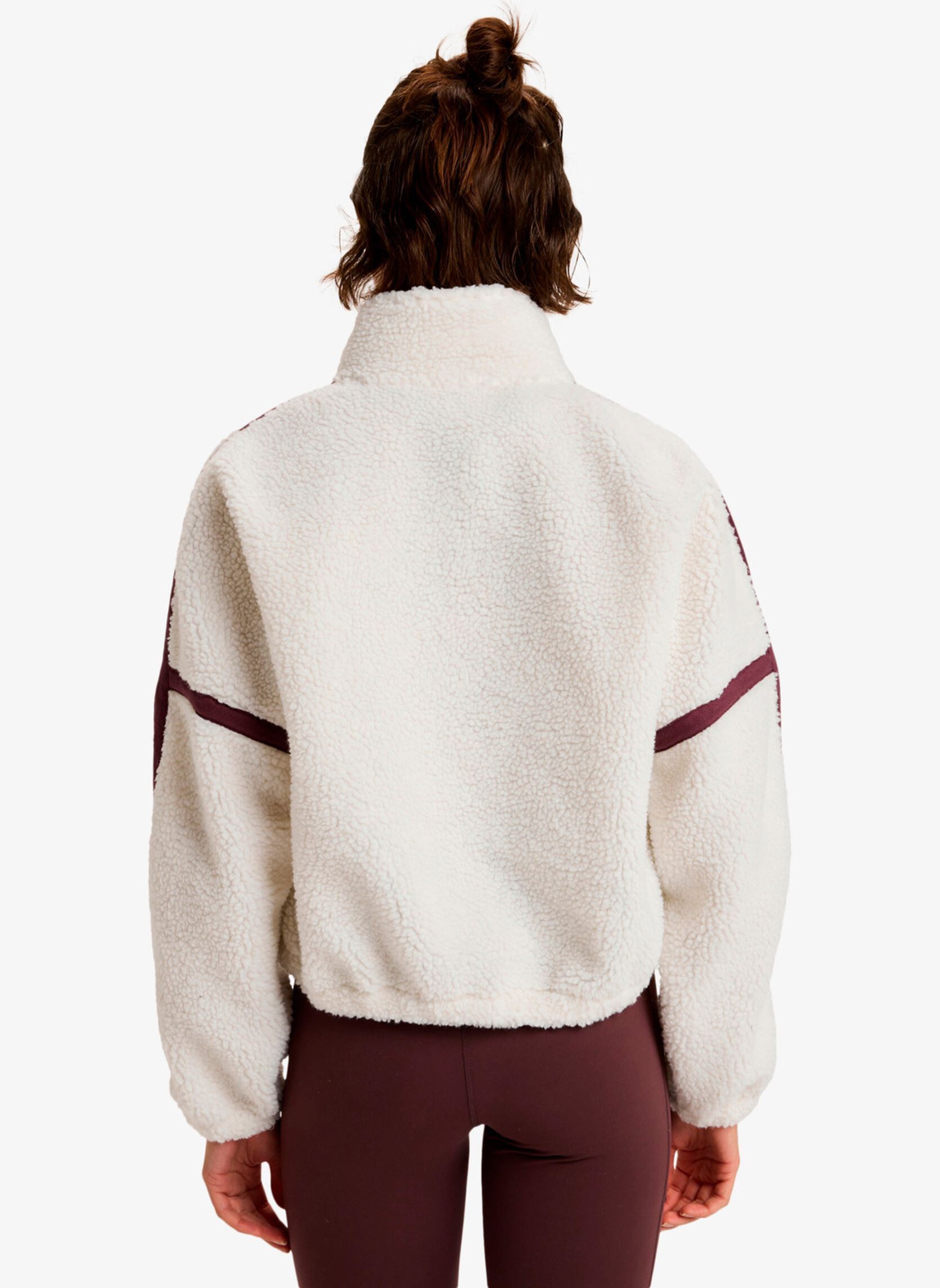 Fleece-Pullover Boundless Spirit Zippered damen weiß Roxy Fleece-Pullover Boundless Spirit Zippered damen weiß WHISPER WHITE