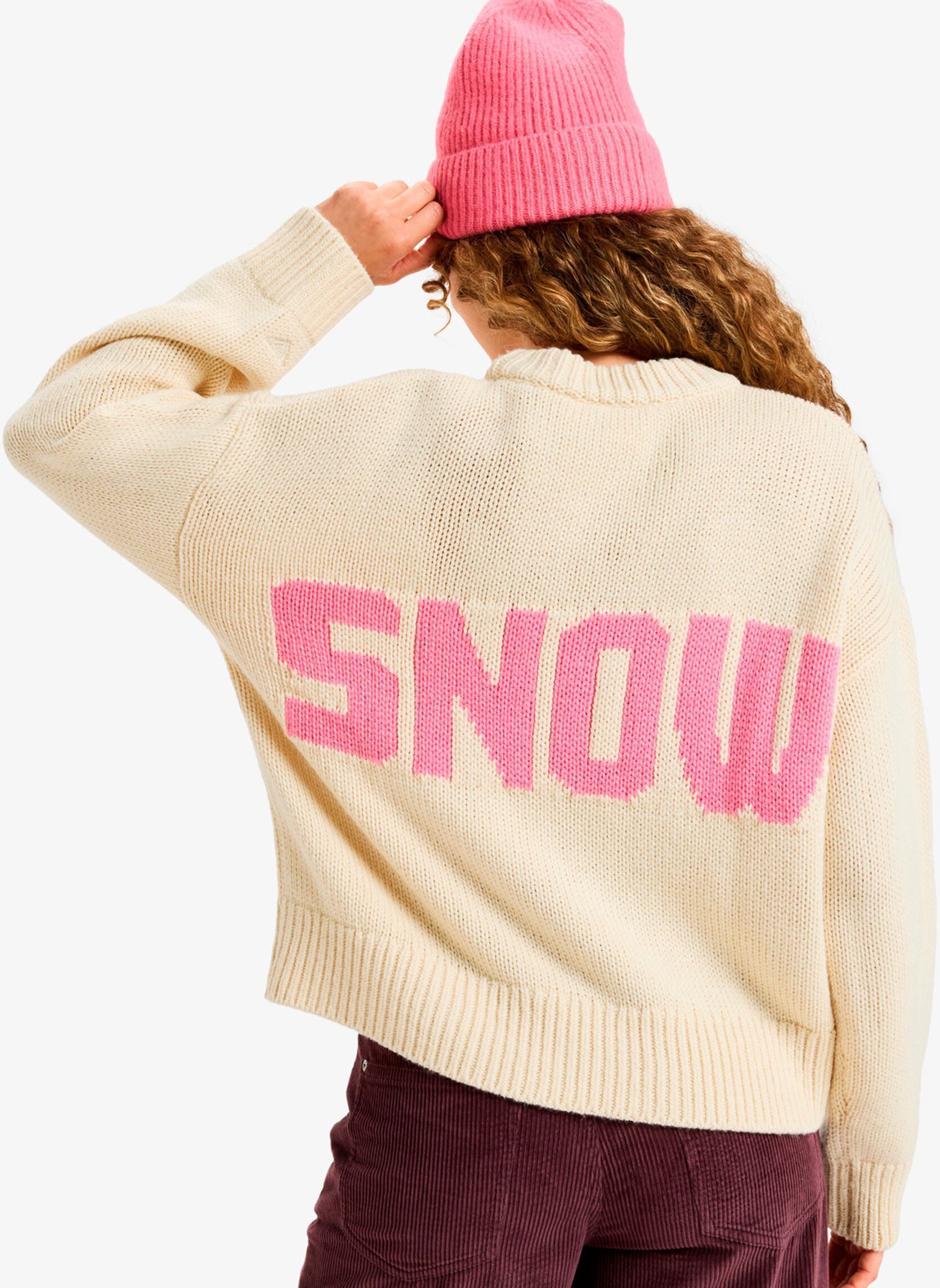 Sweatshirts Exploring Heart femme blanc Roxy Sweatshirts Exploring Heart femme blanc Parchment
