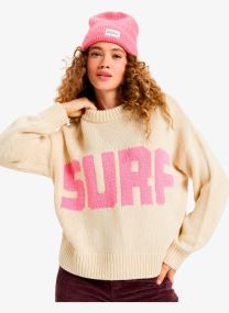 Sweatshirts Exploring Heart femme blanc Roxy Sweatshirts Exploring Heart femme blanc Parchment