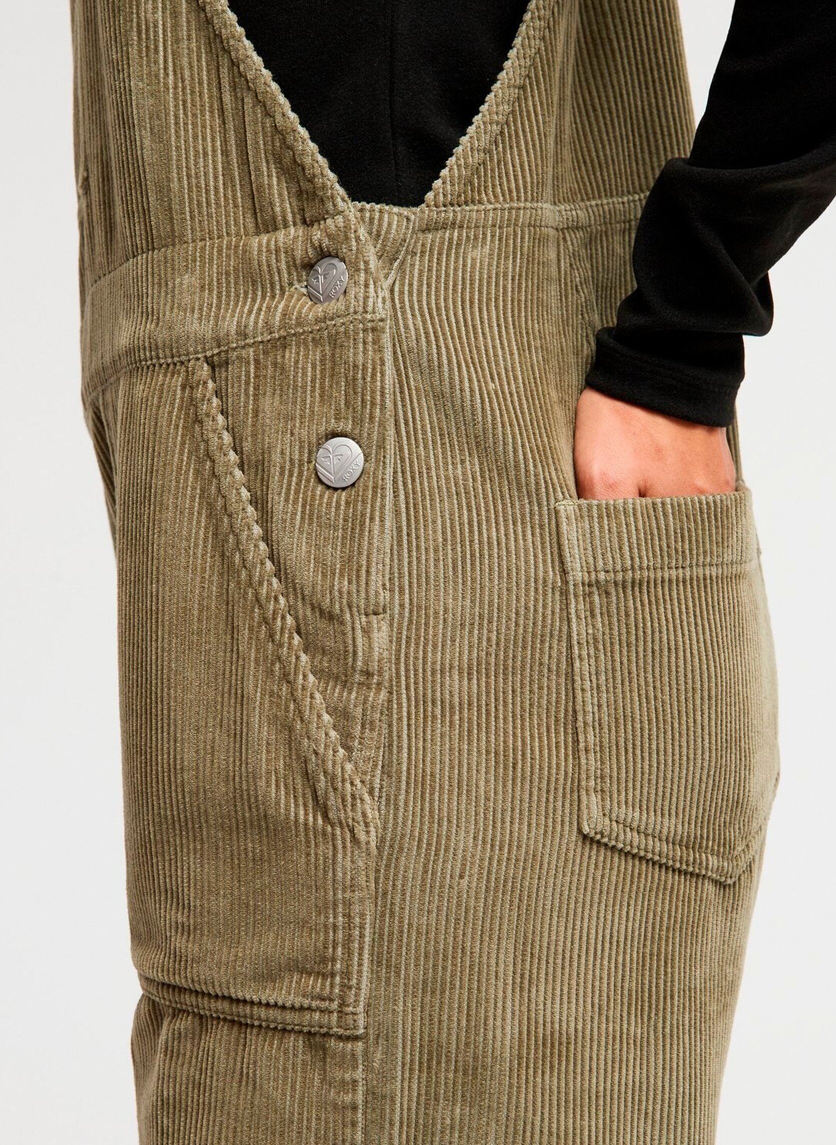 Salopettes Trailblazer Overall femme kaki Roxy Salopettes Trailblazer Overall femme kaki OIL GREEN