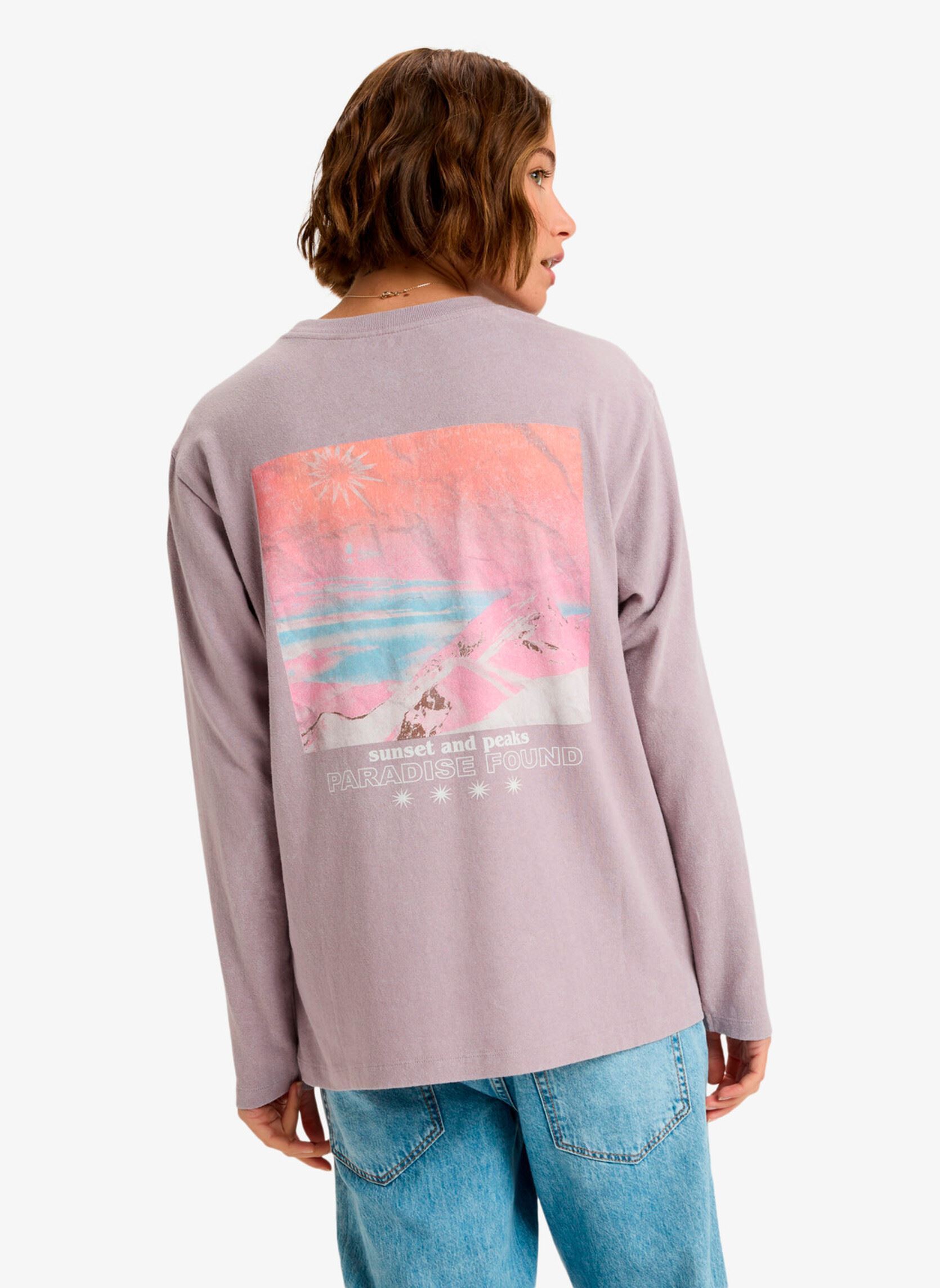 Tee-shirts manches longues Hangloose Washed Ls femme violet Roxy Tee-shirts manches longues Hangloose Washed Ls femme violet NIRVANA