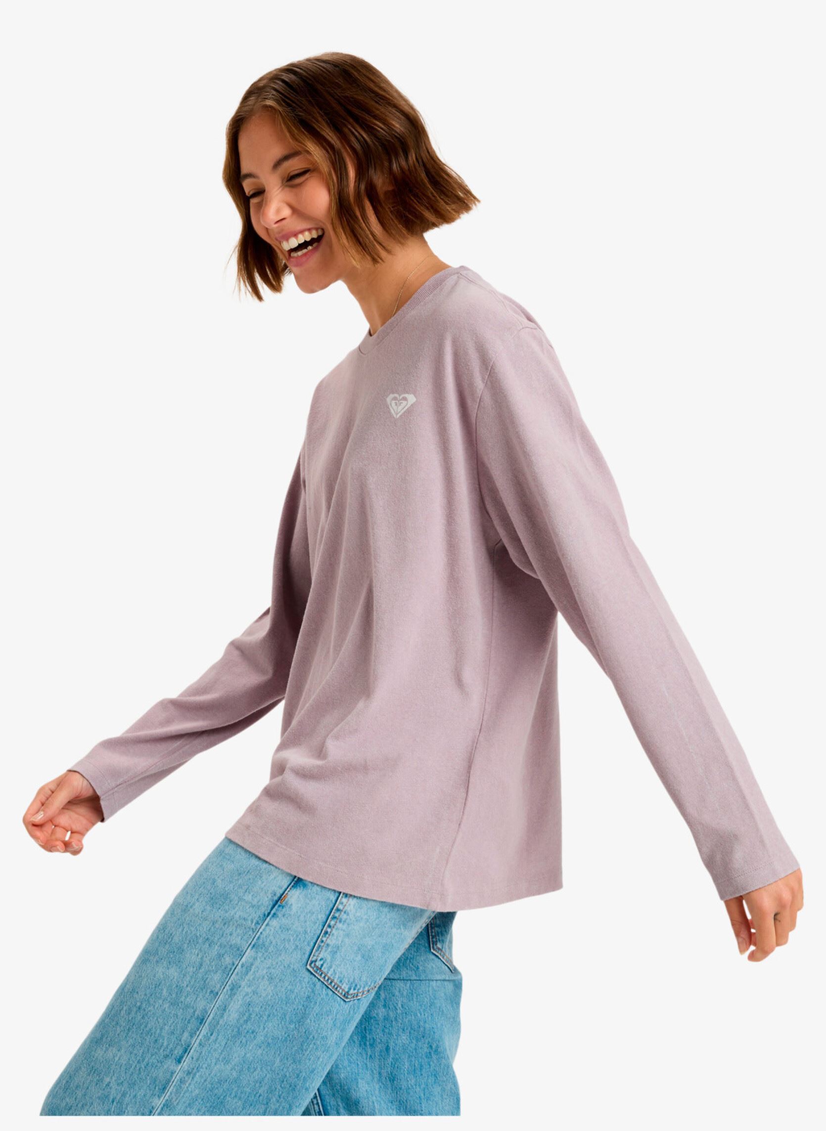 Tee-shirts manches longues Hangloose Washed Ls femme violet Roxy Tee-shirts manches longues Hangloose Washed Ls femme violet NIRVANA