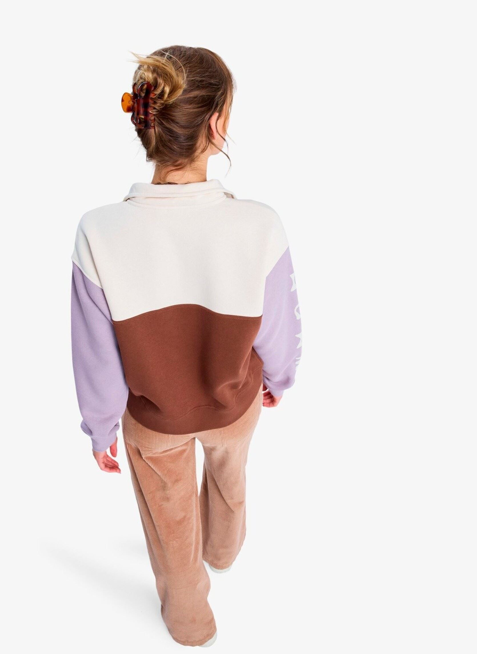 Sweater View Point Block dames bruin Roxy Sweater View Point Block dames bruin TIRAMISU