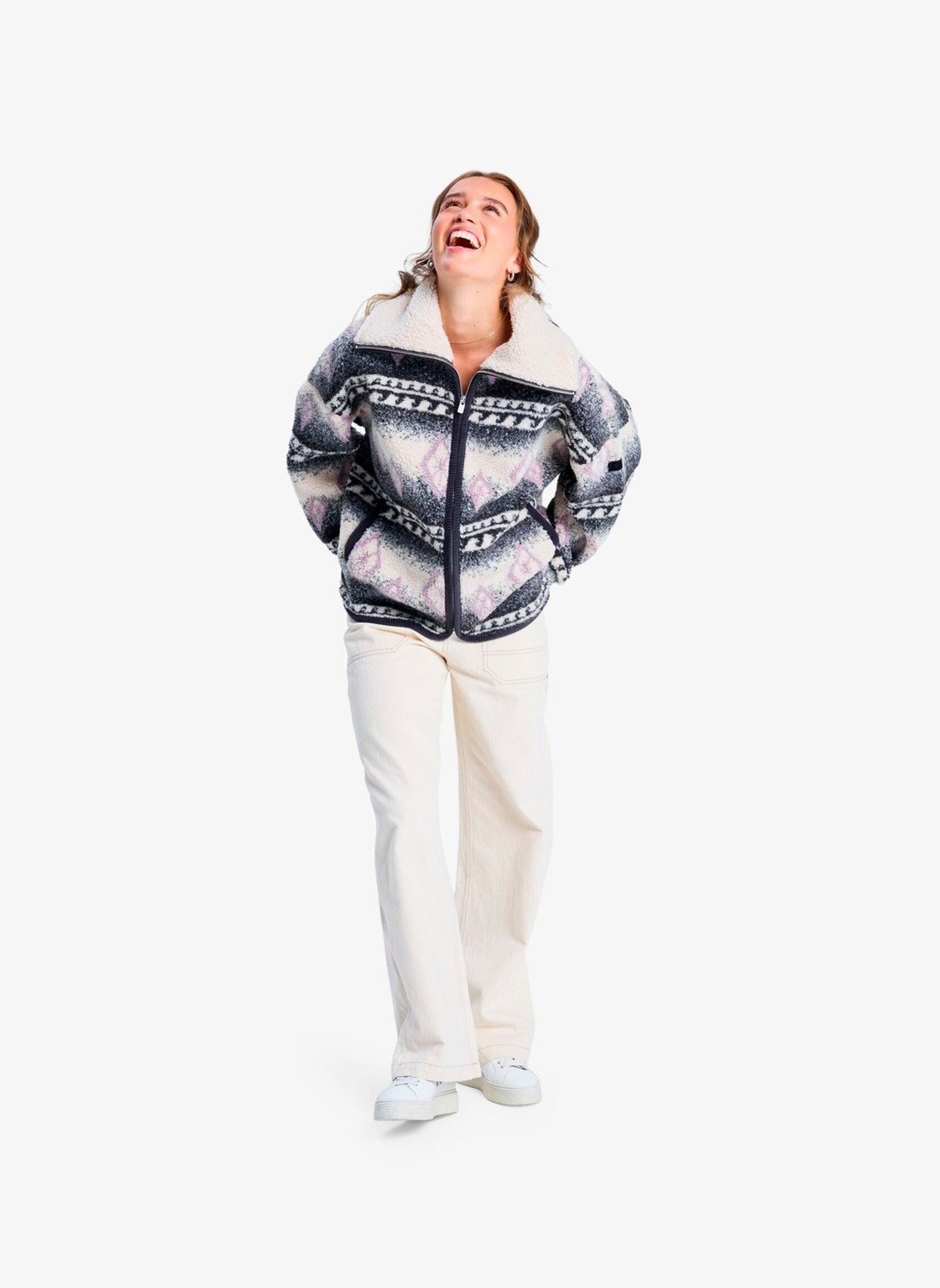 Fleece truien Feels Like Winter dames meerkleurig Roxy Fleece truien Feels Like Winter dames meerkleurig PARCHMENT FEEL LIKE WINTER