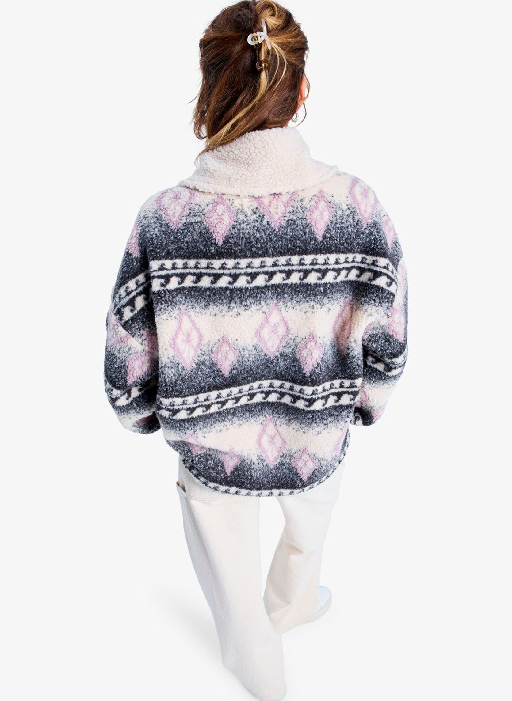 Fleece truien Feels Like Winter dames meerkleurig Roxy Fleece truien Feels Like Winter dames meerkleurig PARCHMENT FEEL LIKE WINTER