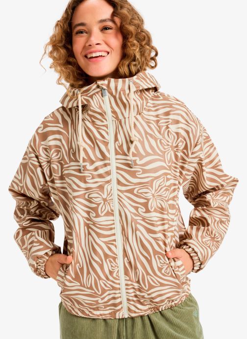 Roxy Regenjacken Wait For Me Printed damen beige
