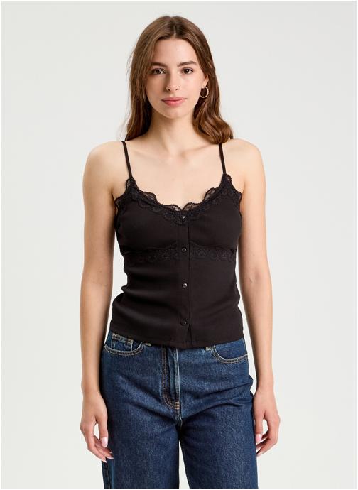 Cache Cache Débardeurs DLINGELACEFP femme noir