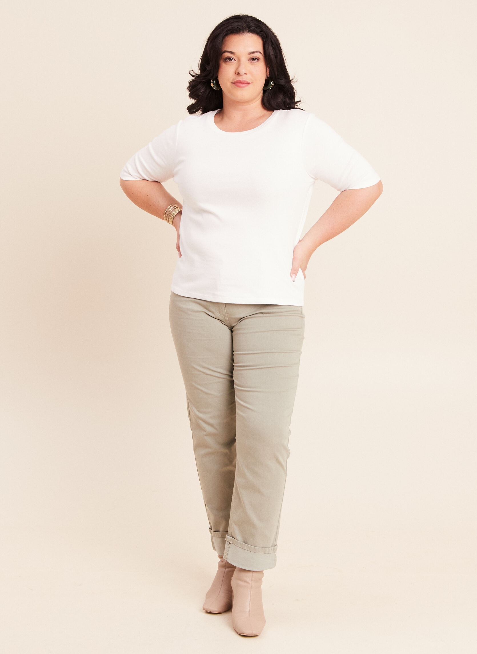 Tee-shirts TECOLTINEW femme blanc Bréal Tee-shirts TECOLTINEW femme blanc Blanc