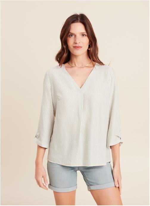 Bréal Blouses CEKUSTRIPE femme vert