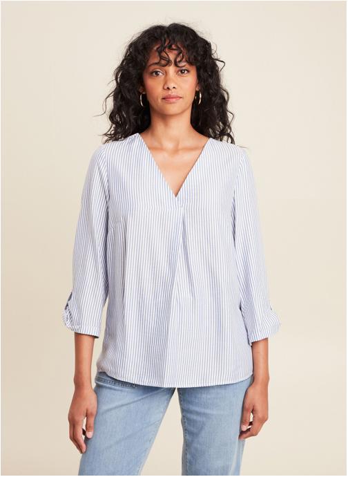 Bréal Blouses CEKUSTRIPE femme bleu