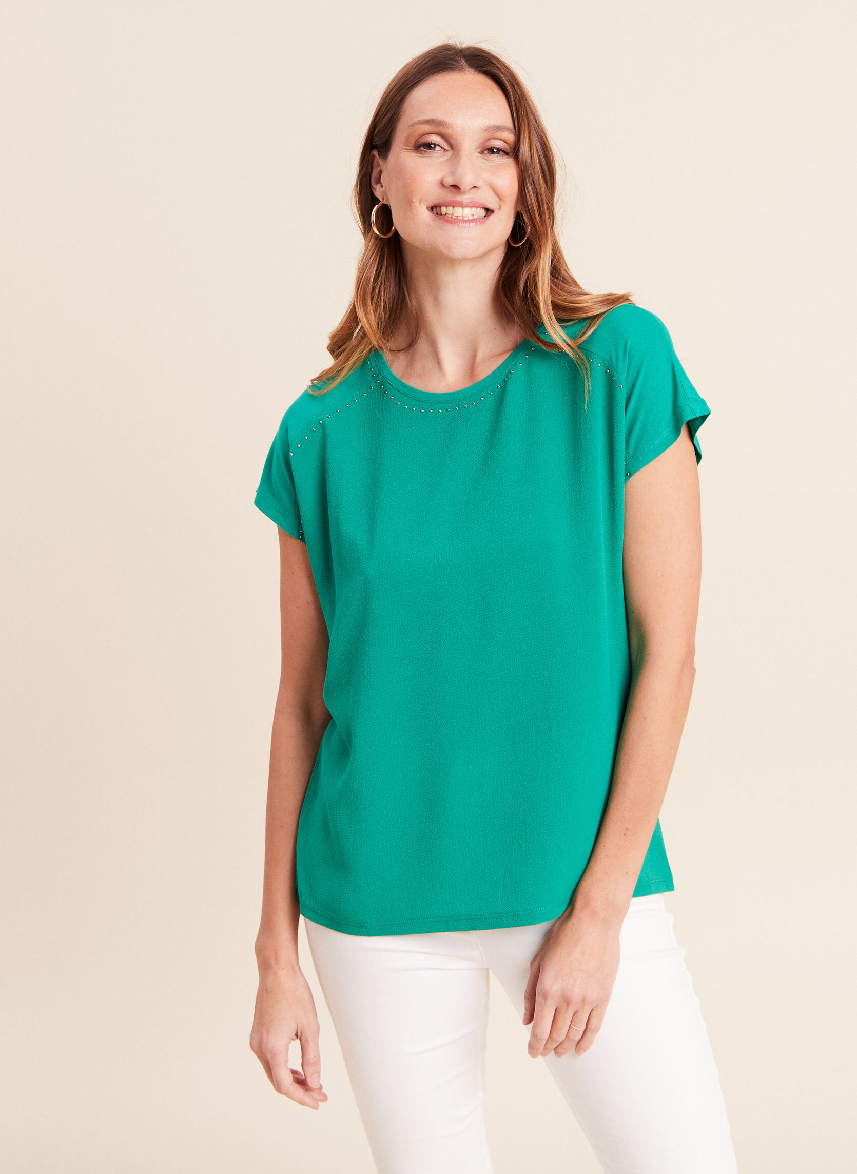 Tee-shirts TIPRAICHAINE femme vert Bréal Tee-shirts TIPRAICHAINE femme vert Vert fluo