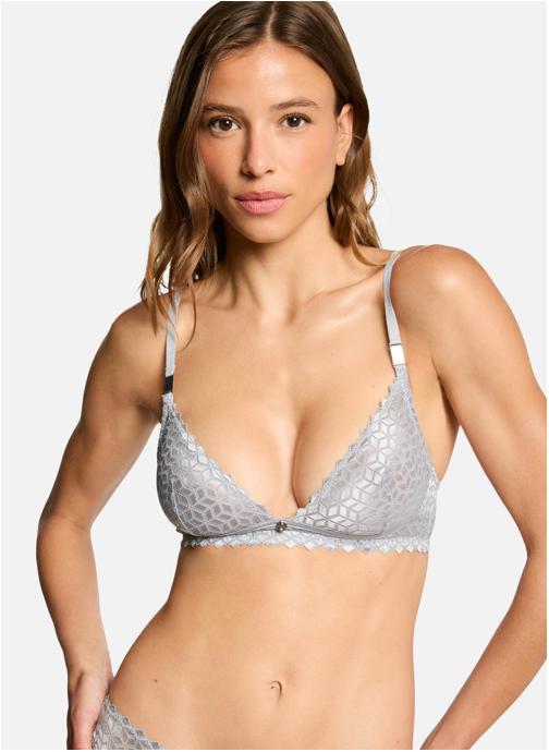 Morgan Brassières Soutien-gorge souple argent Carolina femme gris