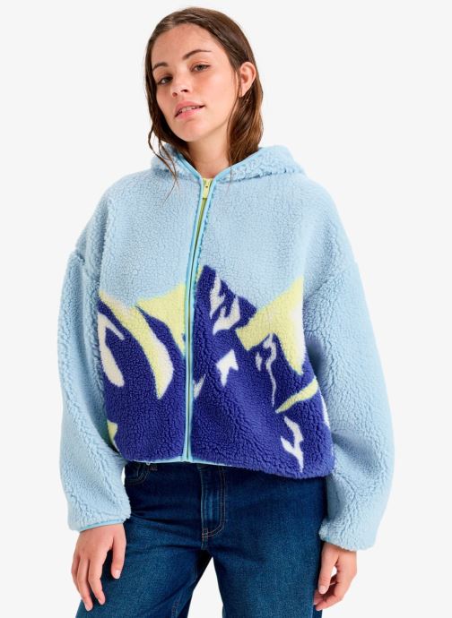 Roxy Fleece truien Chloe Kim Print Polar dames blauw