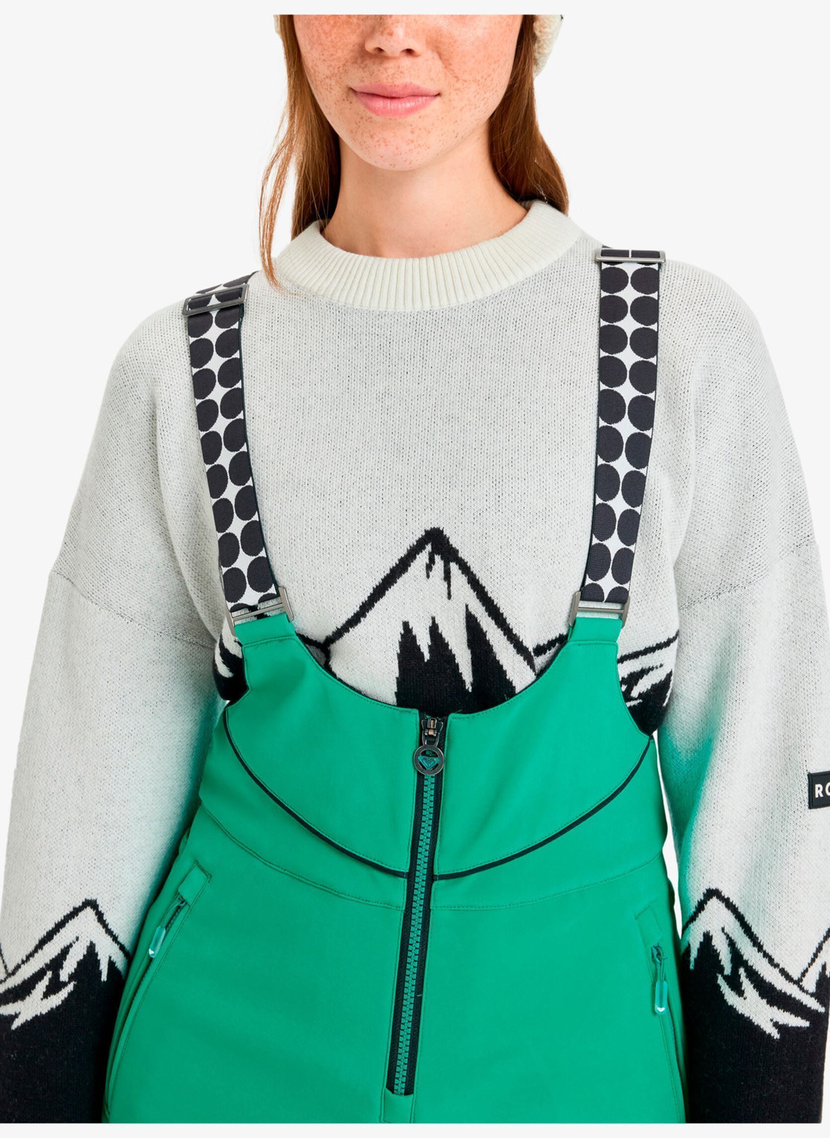 Tuinbroeken Summit Bib Pt dames groen Roxy Tuinbroeken Summit Bib Pt dames groen VIVID GREEN