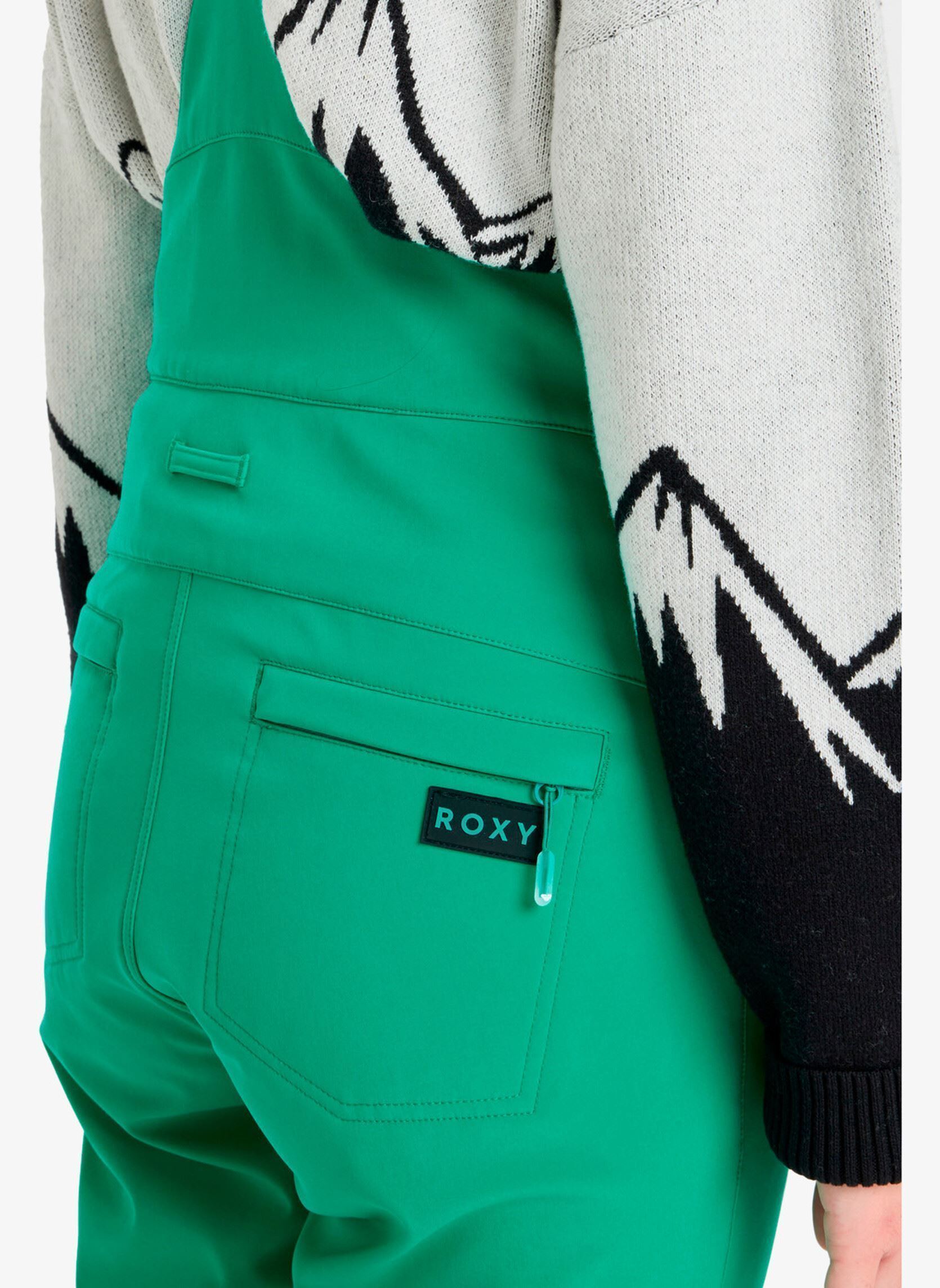 Tuinbroeken Summit Bib Pt dames groen Roxy Tuinbroeken Summit Bib Pt dames groen VIVID GREEN
