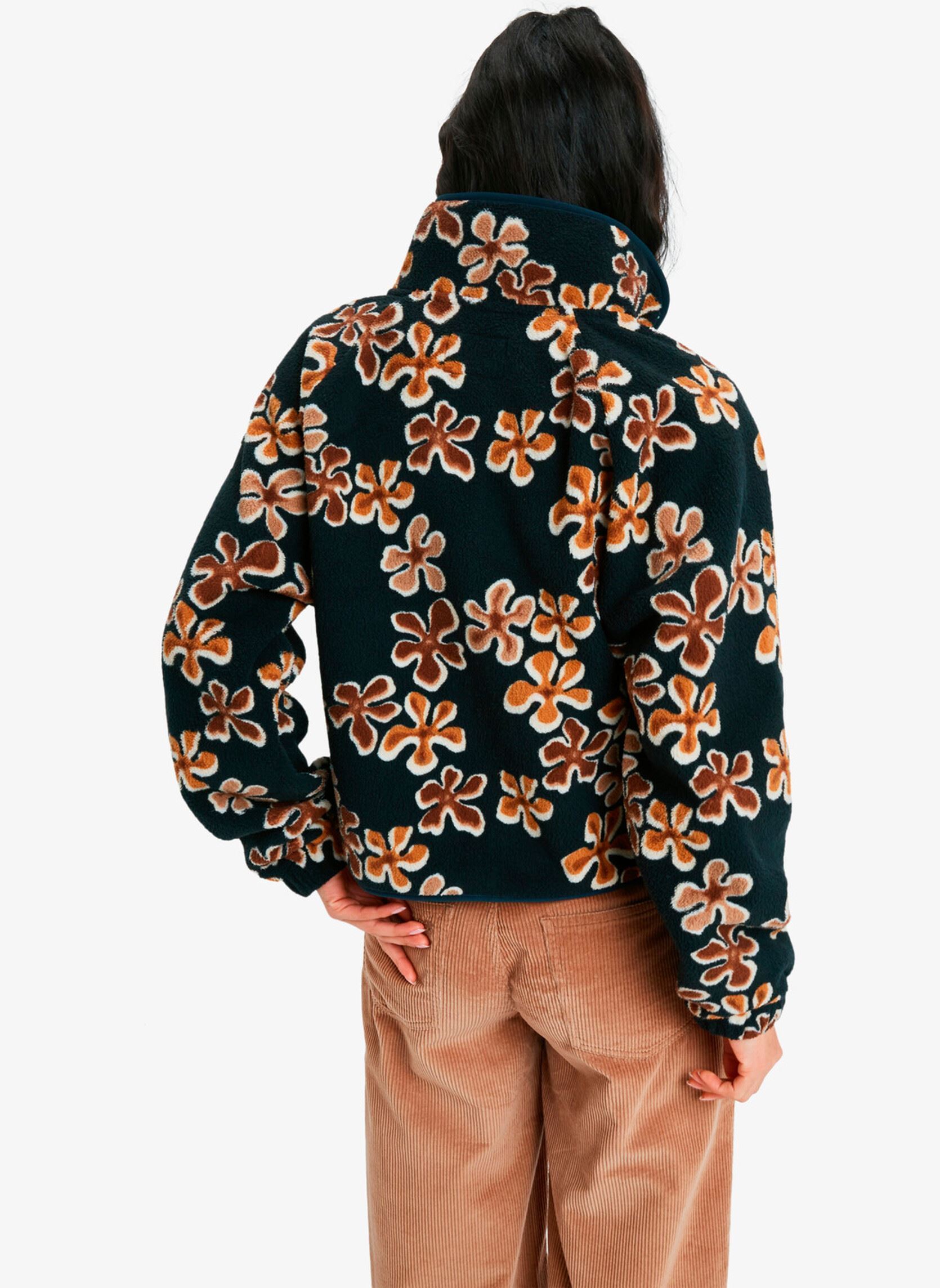 Fleece-Pullover Blurry Cloud Ii damen braun Roxy Fleece-Pullover Blurry Cloud Ii damen braun ALMOND NOSTALGIC FEELS