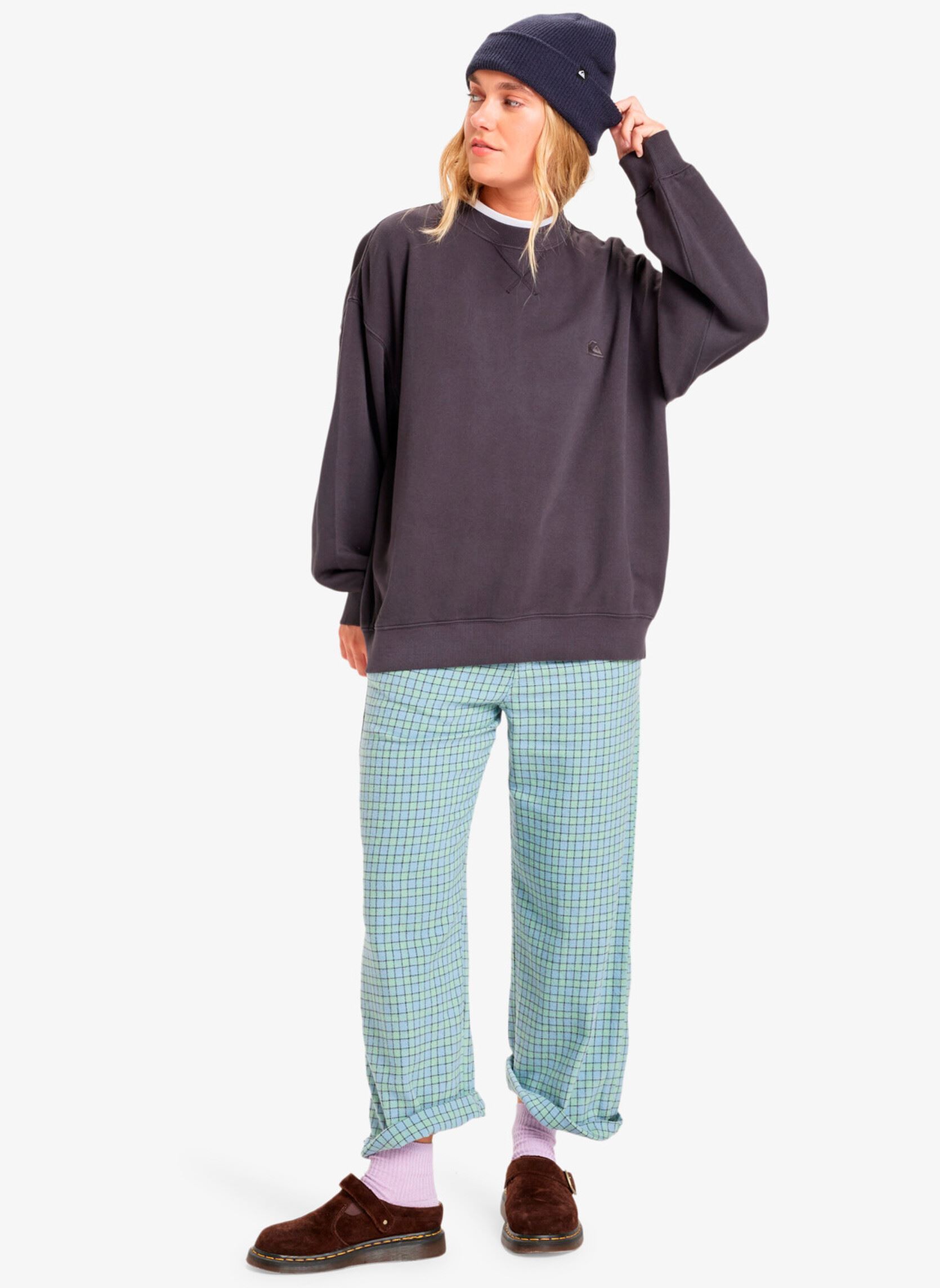 Sweatshirts Essential Crew femme noir Quiksilver Sweatshirts Essential Crew femme noir Tarmac