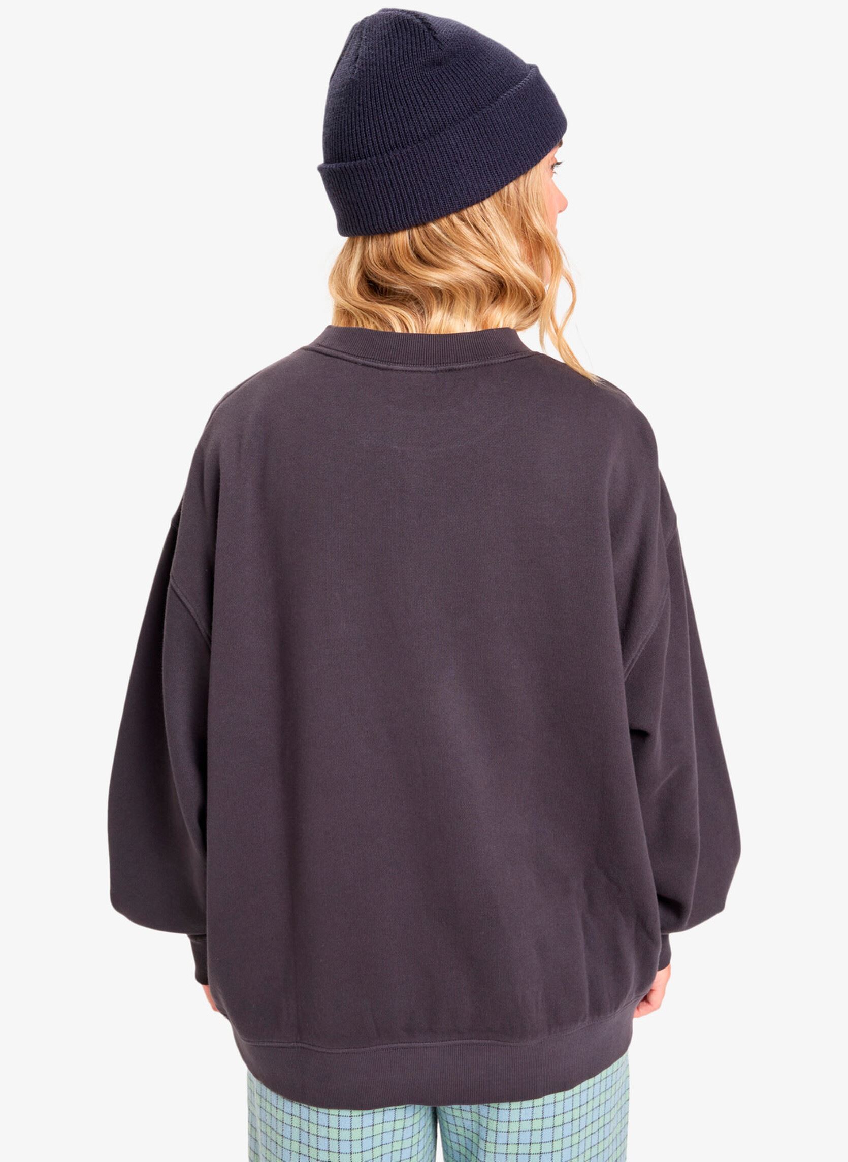 Sweatshirts Essential Crew femme noir Quiksilver Sweatshirts Essential Crew femme noir Tarmac